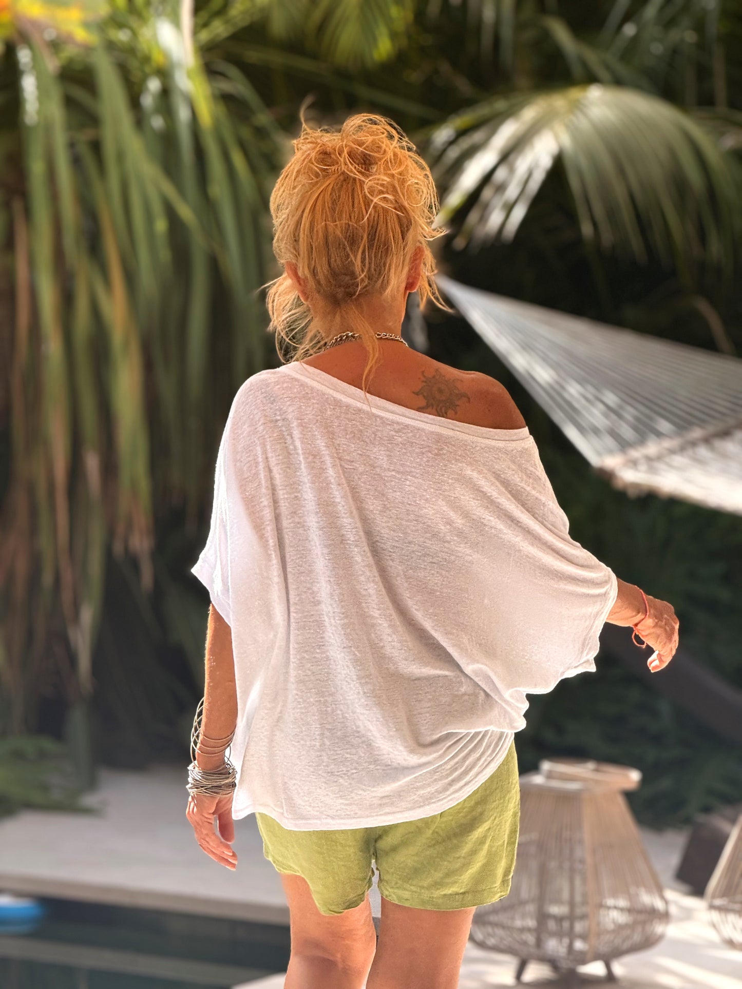 CAMISETA LINO OVERSIZE JULIANA MULTICOLOR