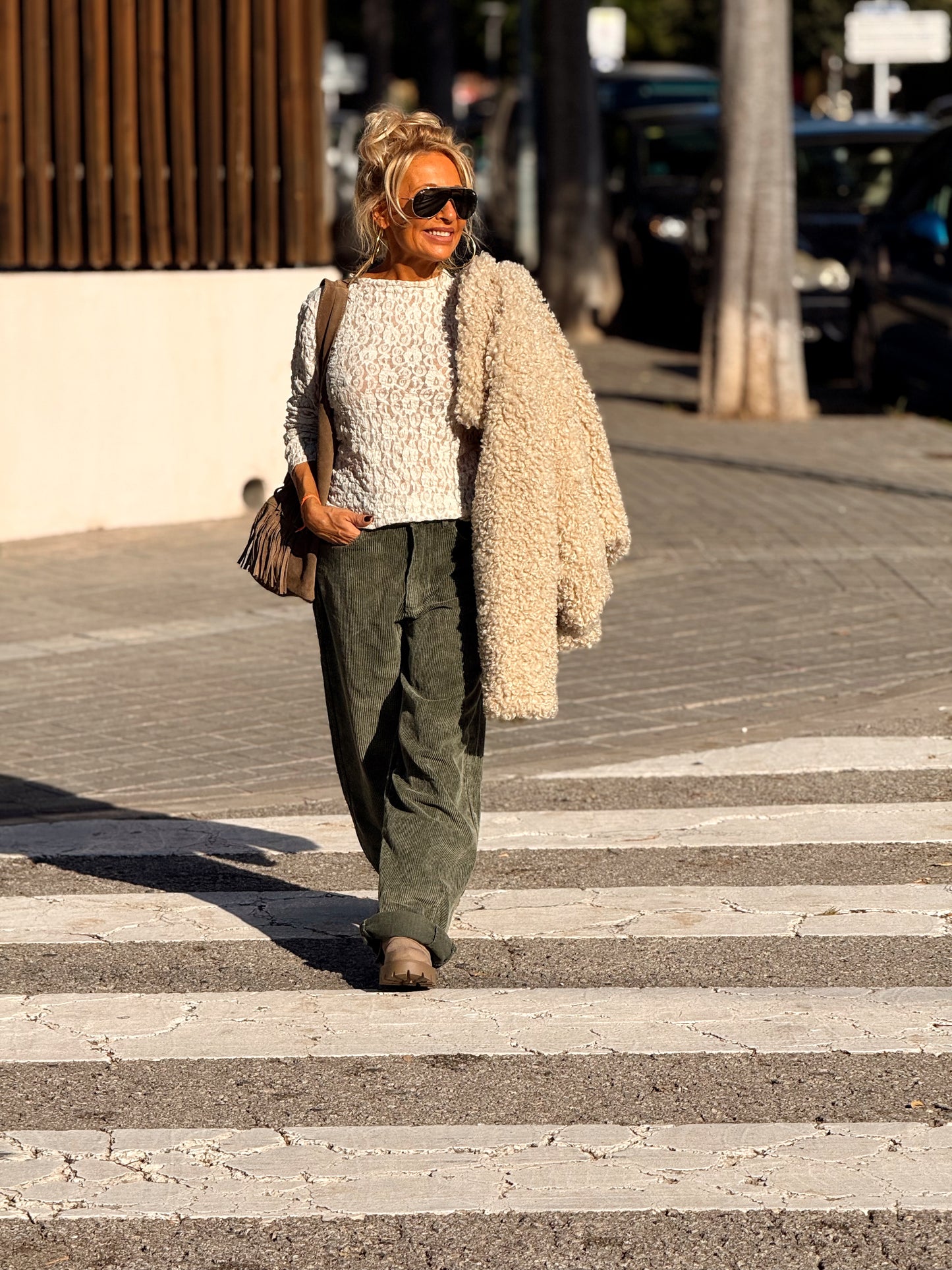 PANTALON DE PANA JOYCE MULTICOLOR