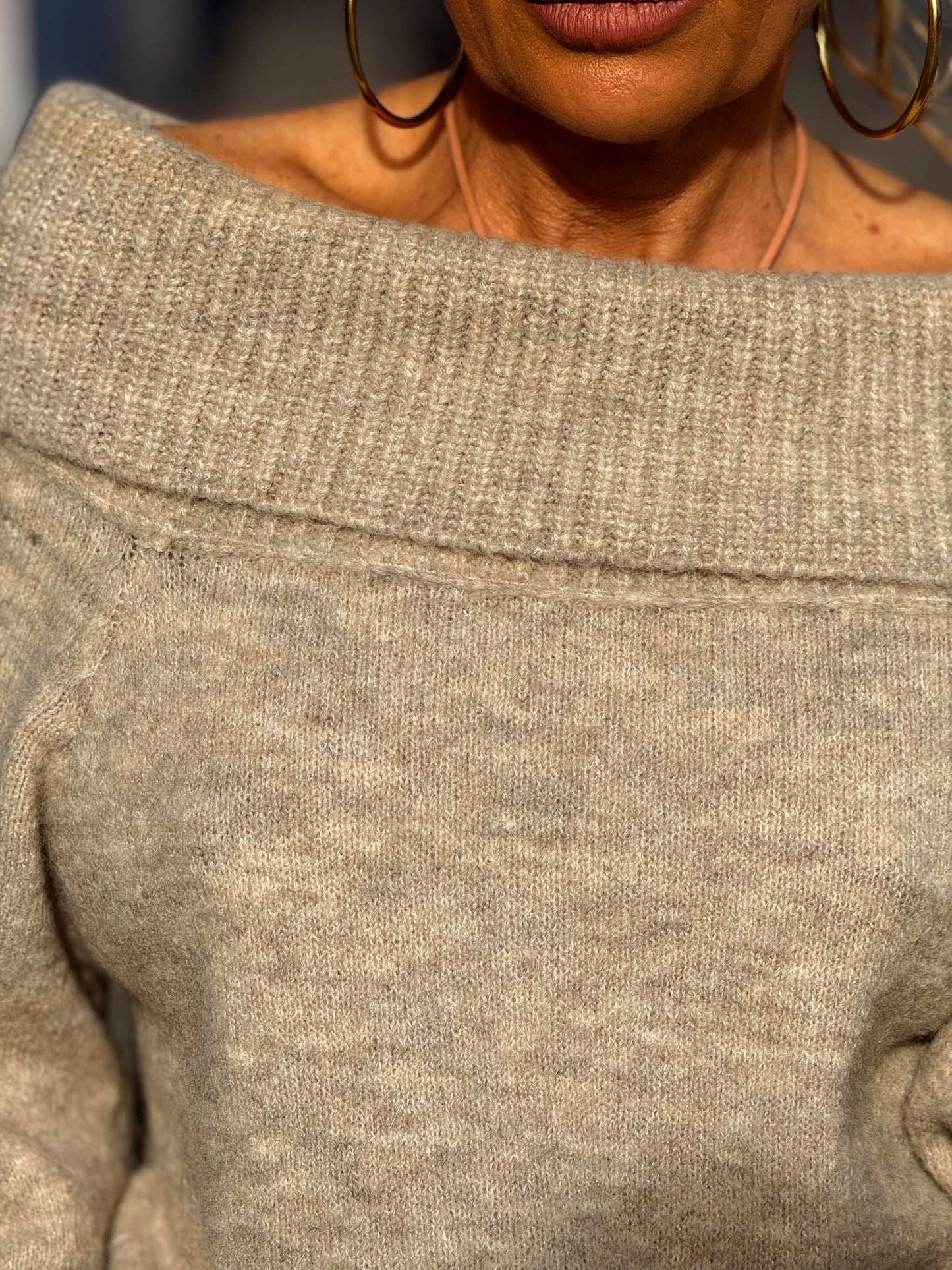 JERSEY DE PUNTO BARDOT MULTICOLOR