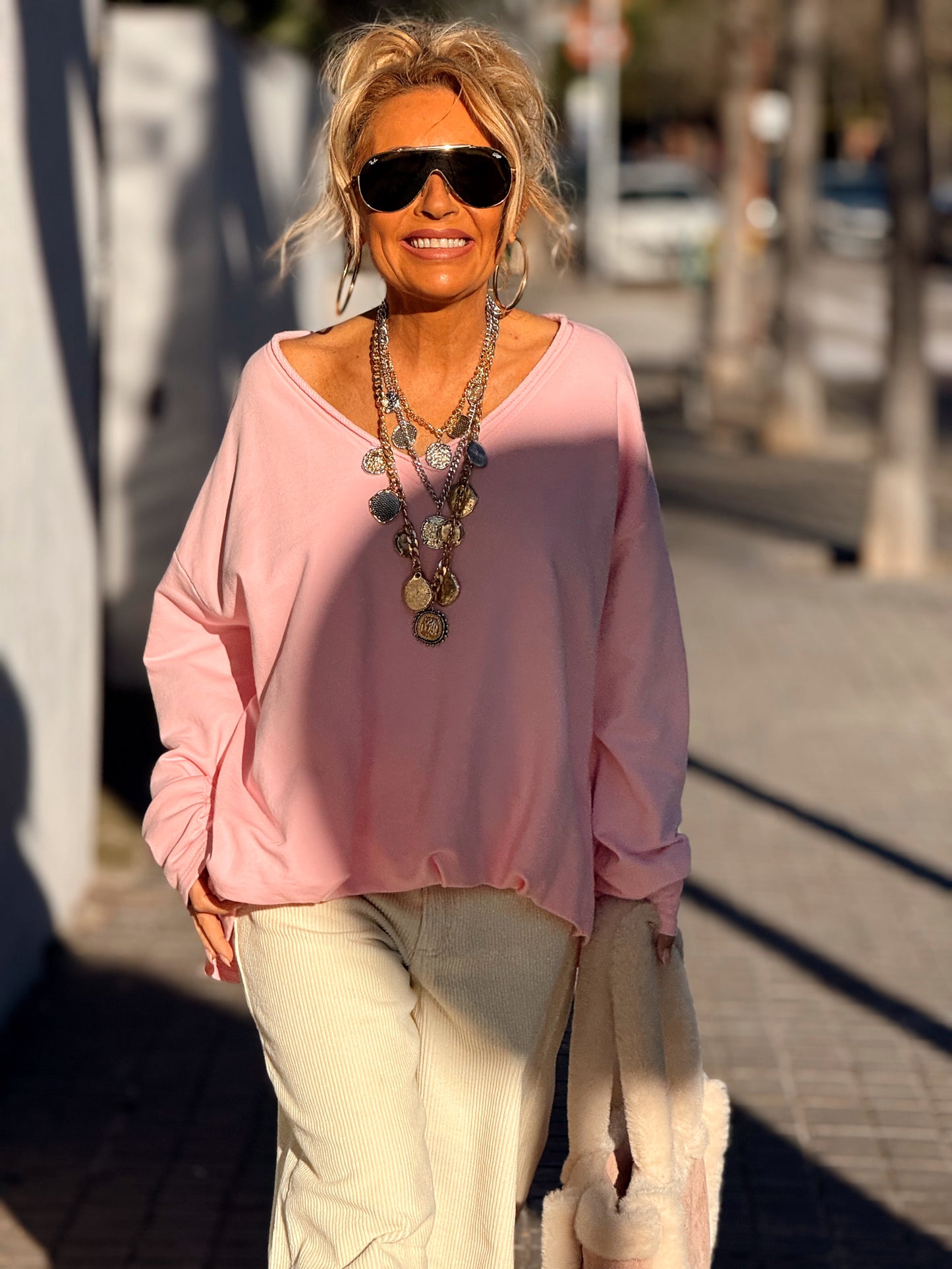 SUDADERA OVERSIZE FILOMENA MULTICOLOR