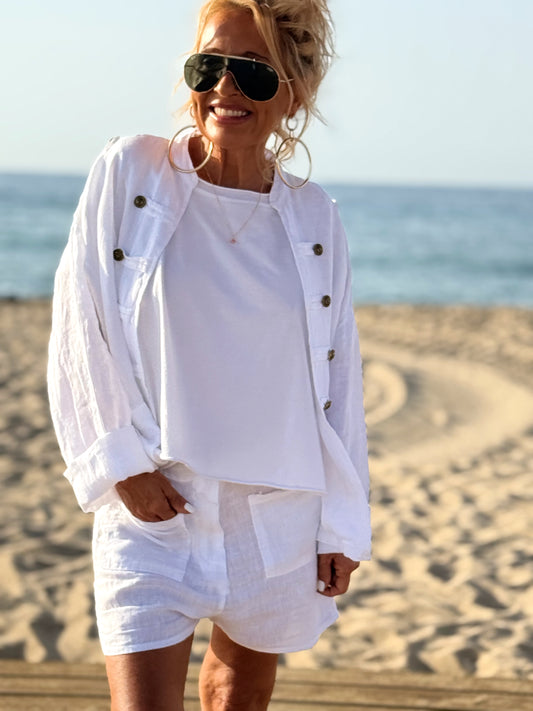CHAQUETA LINO COLONIAL MULTICOLOR