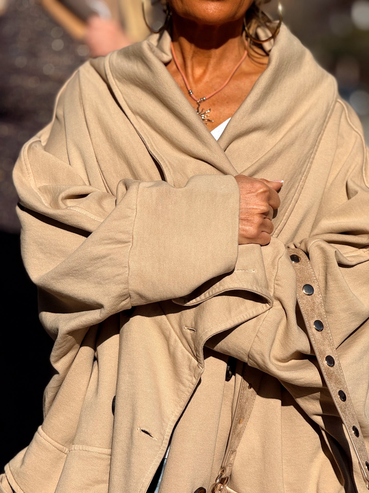 TRENCH SUPER OVERSIZE LOURDES MULTICOLOR