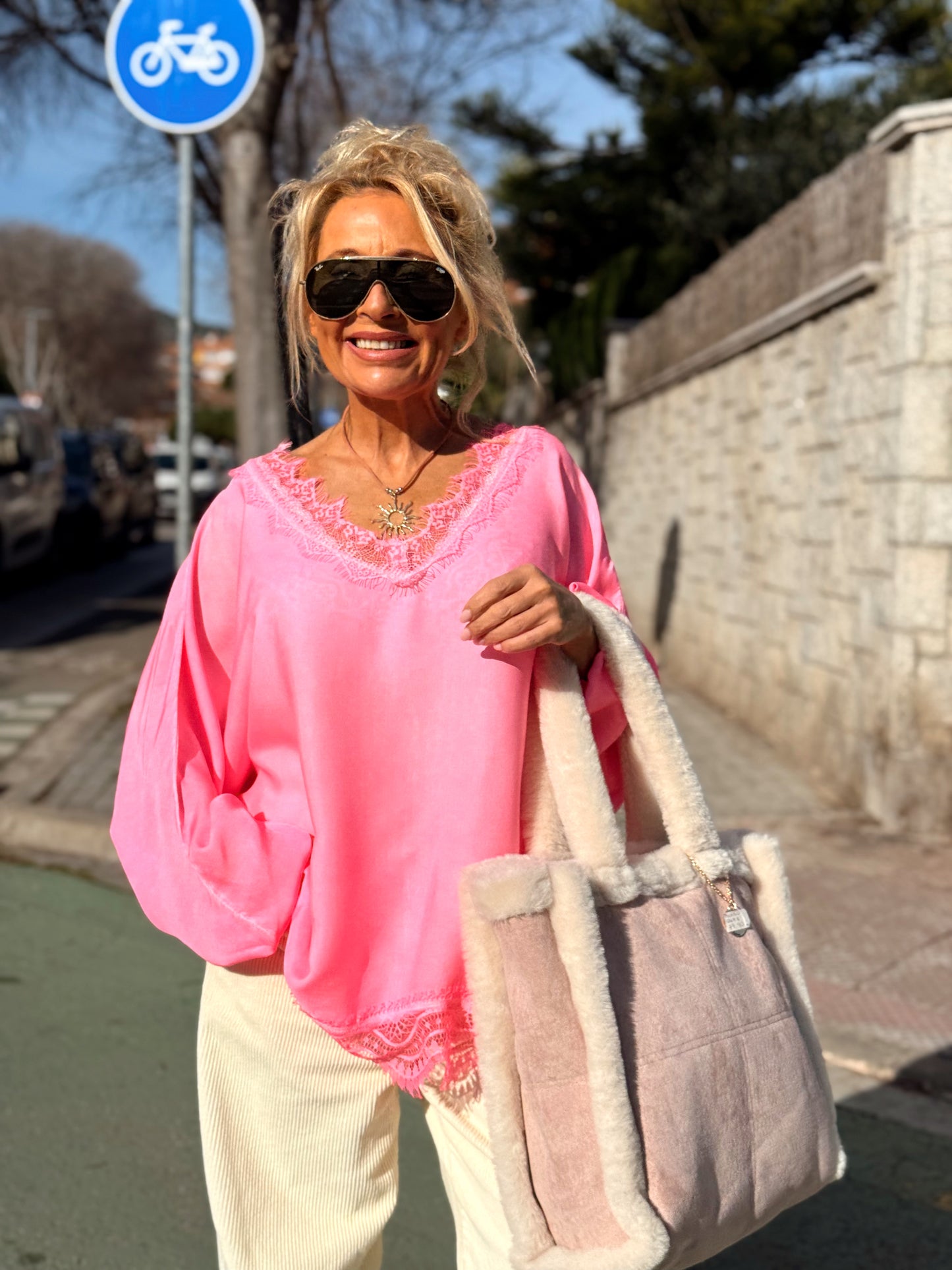 BLUSA OVERSIZE LENCERO PAULA MULTICOLOR