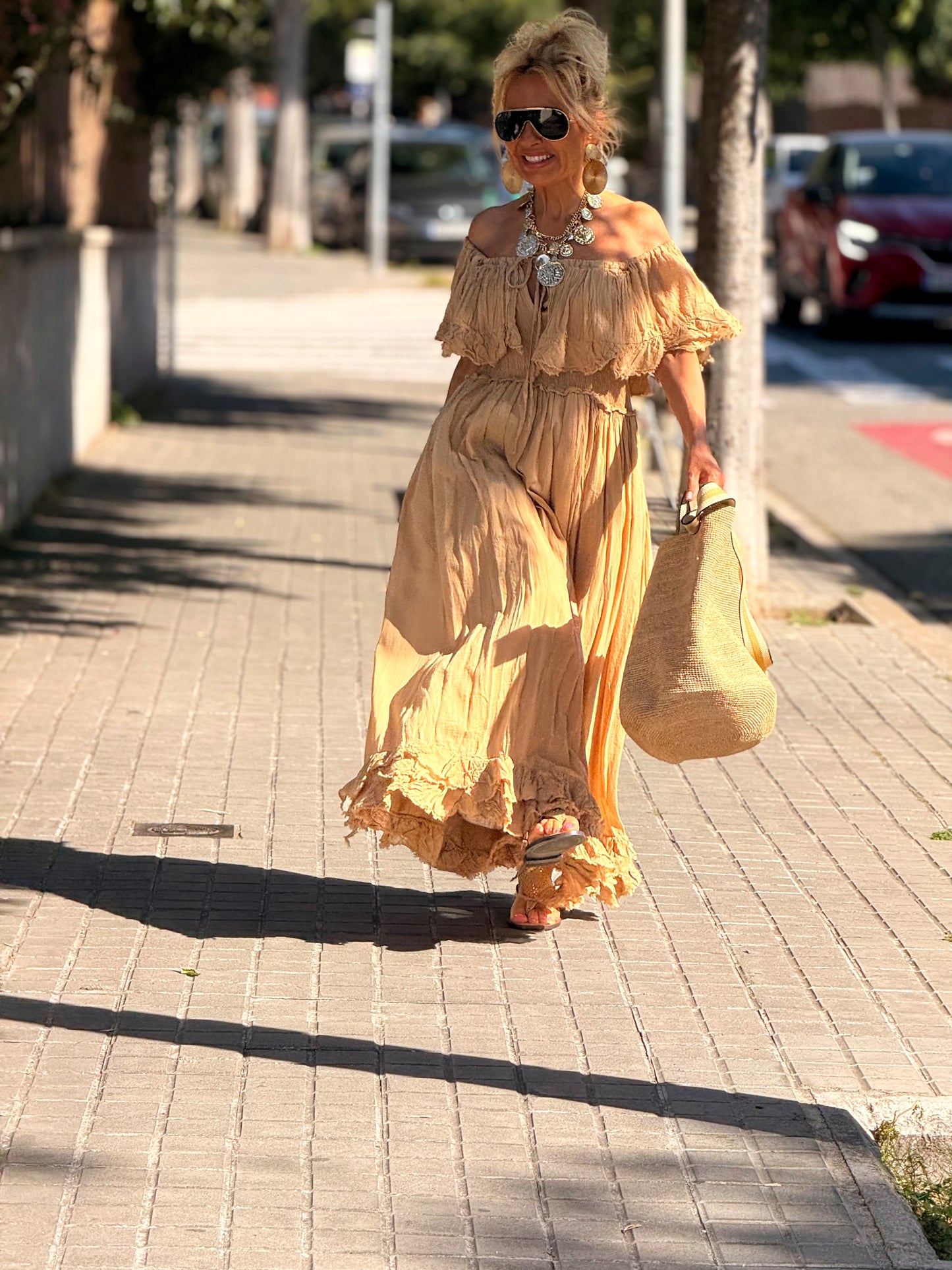 VESTIDO BOHO MULTICOLOR