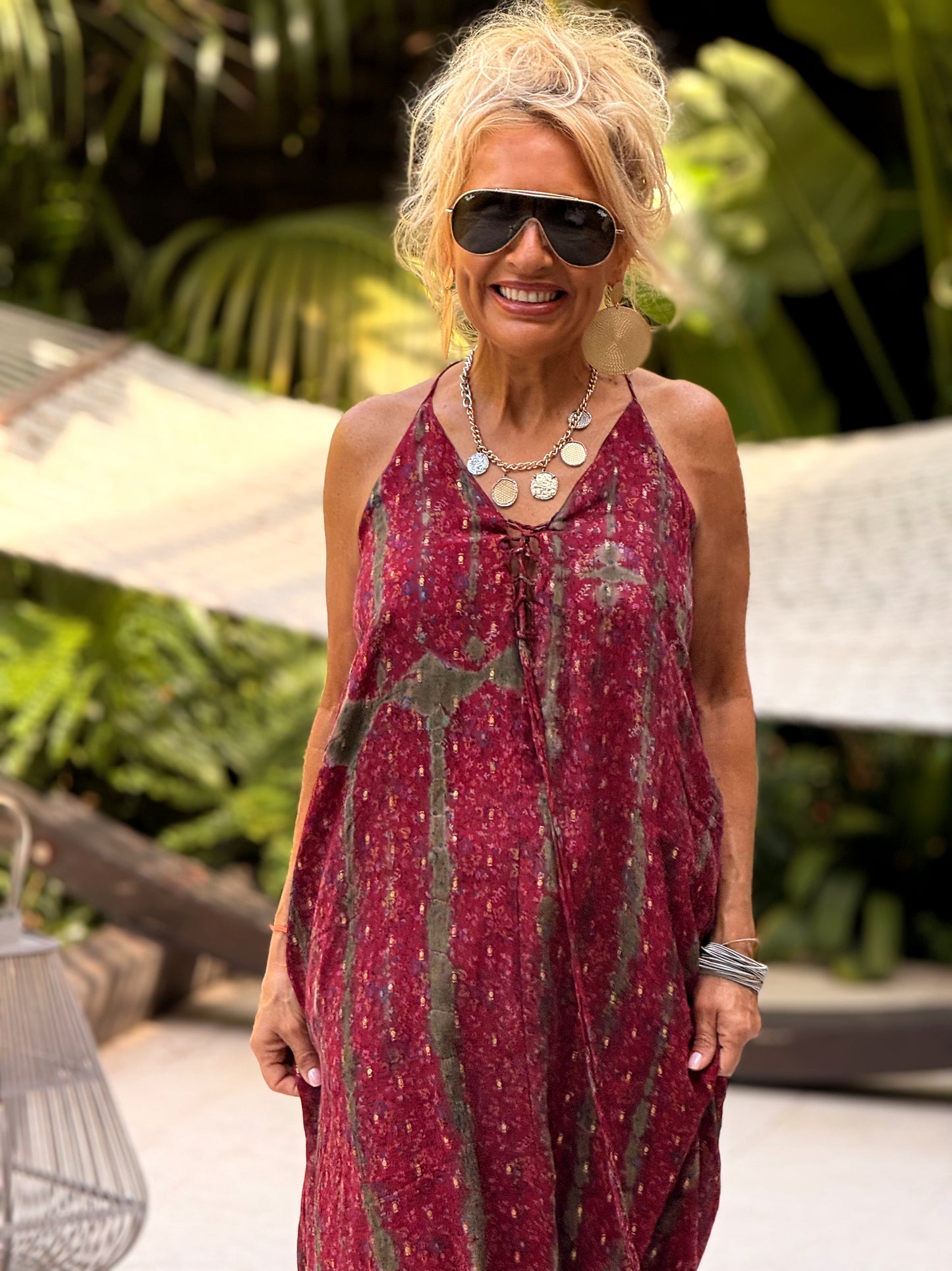 VESTIDO CREPE SEDA INDY MULTICOLOR