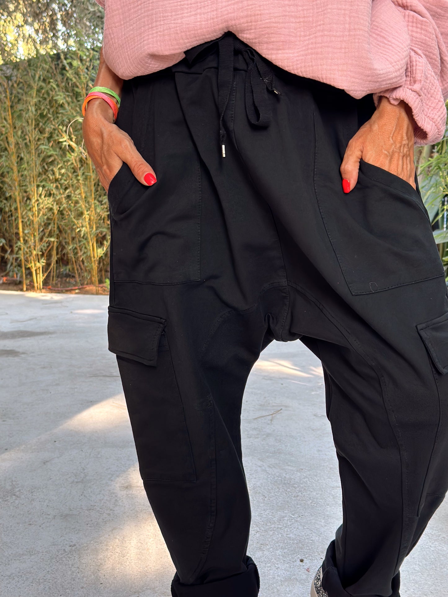 PANTALON BAGGY OVERSIZE HELENA NEGRO