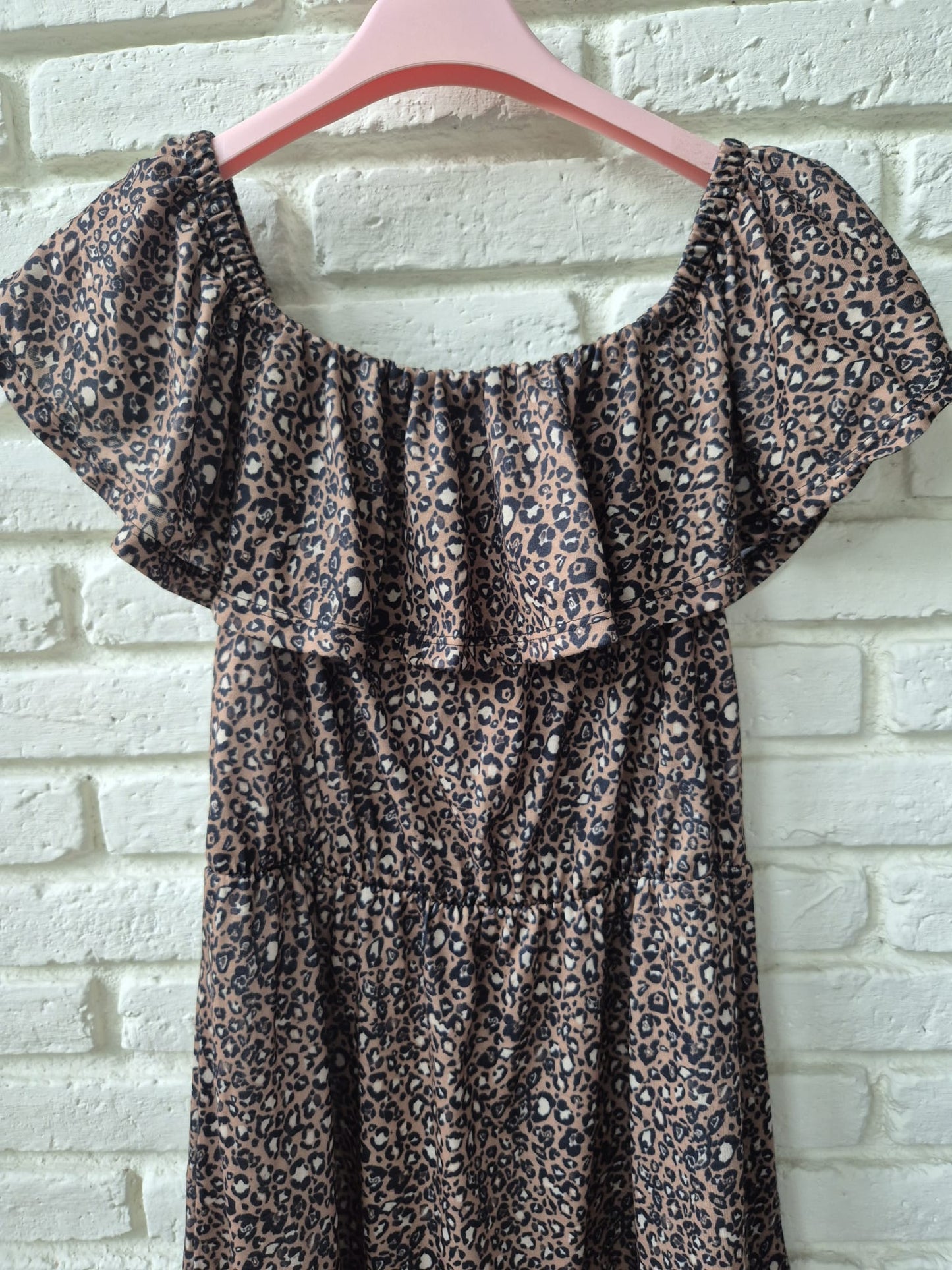 VESTIDO CORTO LEOPARDO
