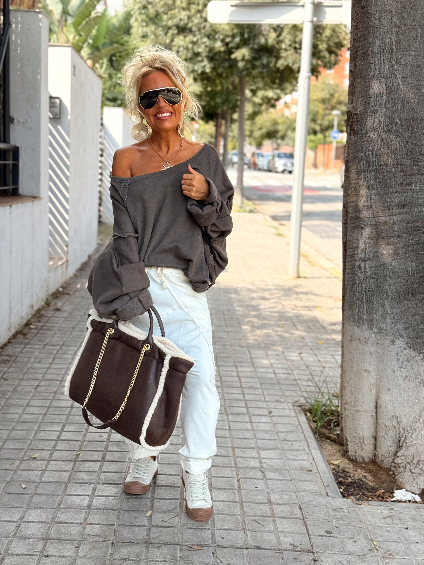 SUDADERA OVERSIZE MAELIS MULTICOLOR