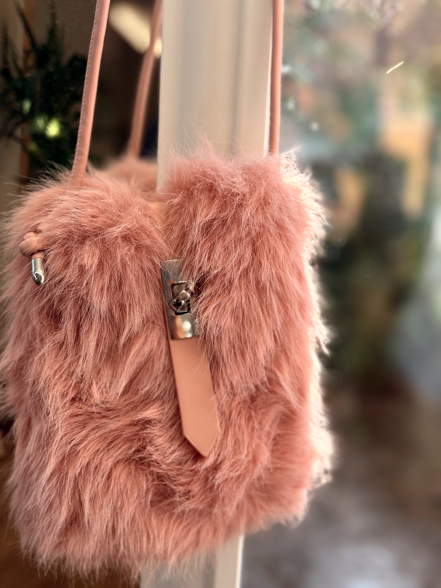 BOLSILLO DE OMBRO PELO SINTÉTICO MULTICOLOR