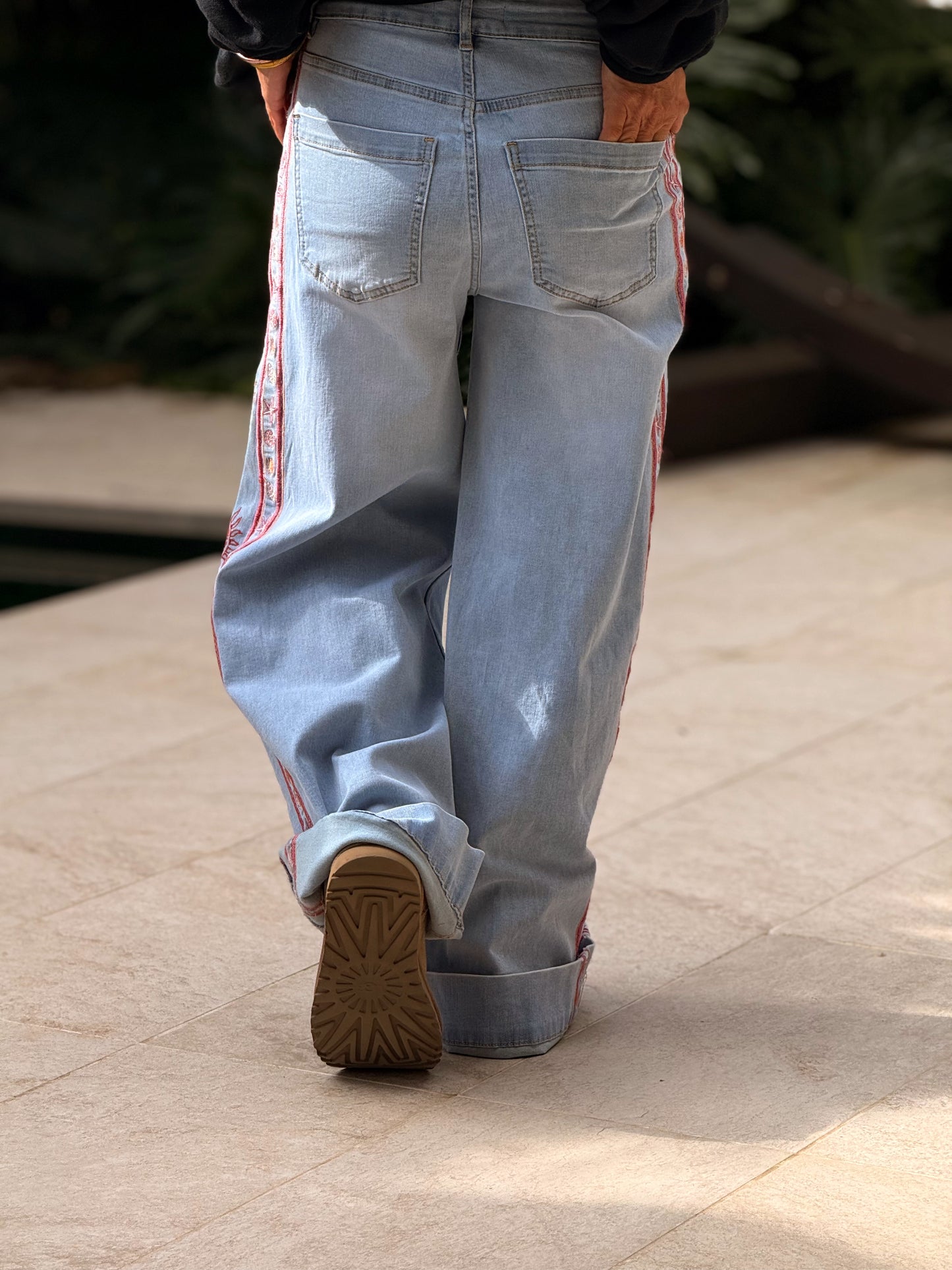 JEANS VAQUEROS HIPPIE TEJANO