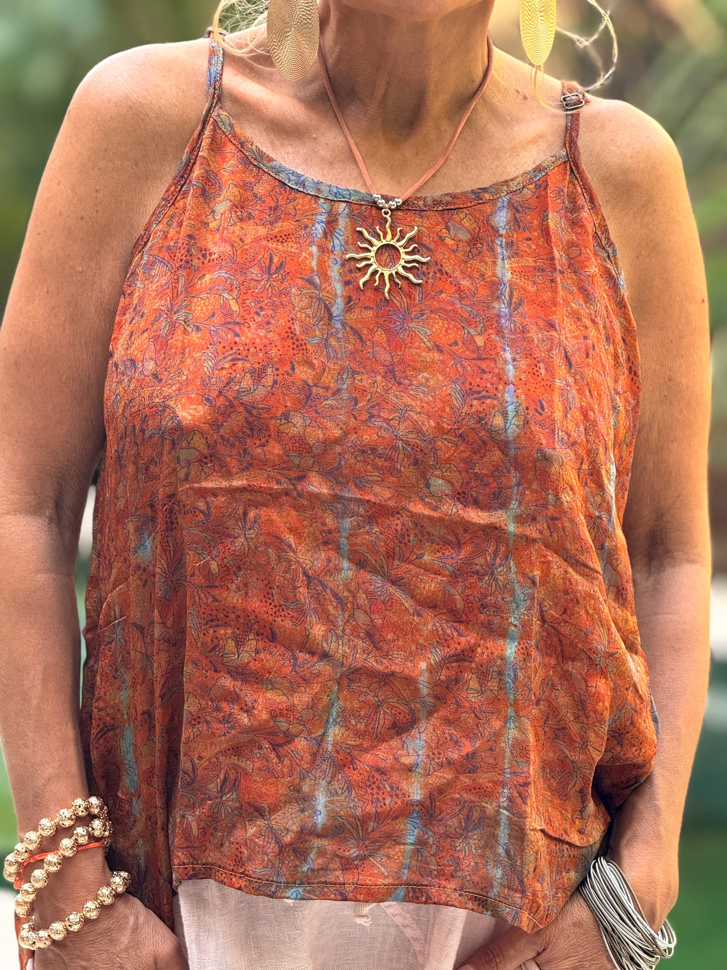 TOP TIRANTES CREPE SEDA INDY MULTICOLOR