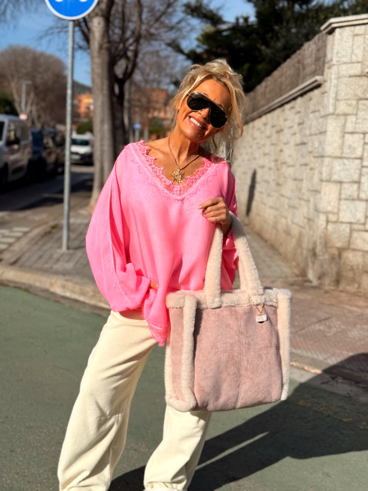 BLUSA OVERSIZE LENCERO PAULA MULTICOLOR