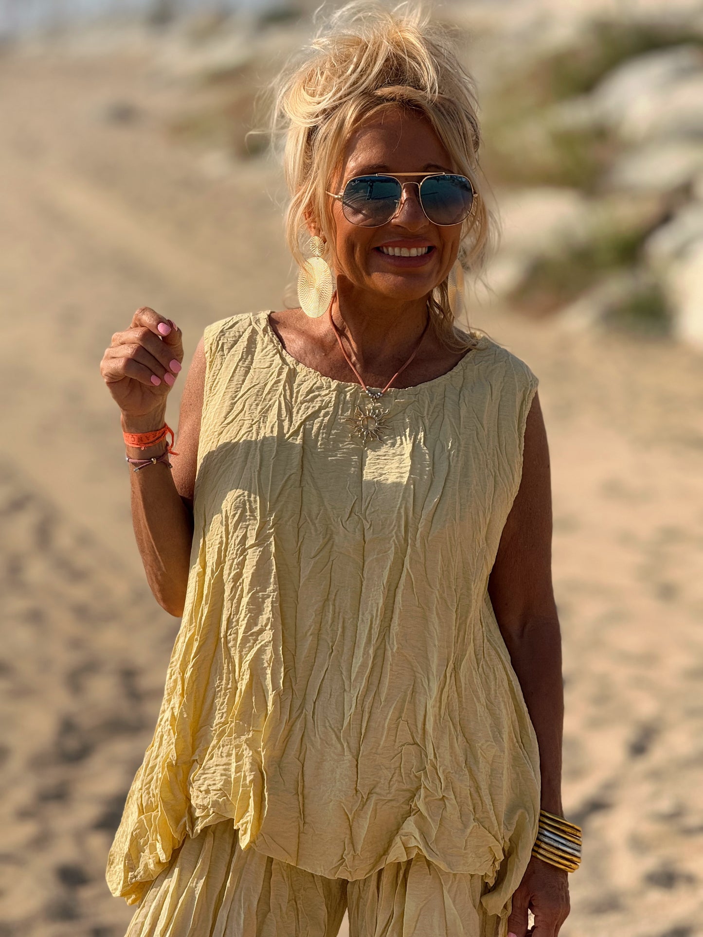 CONJUNTO ARRUGADO MULTICOLOR