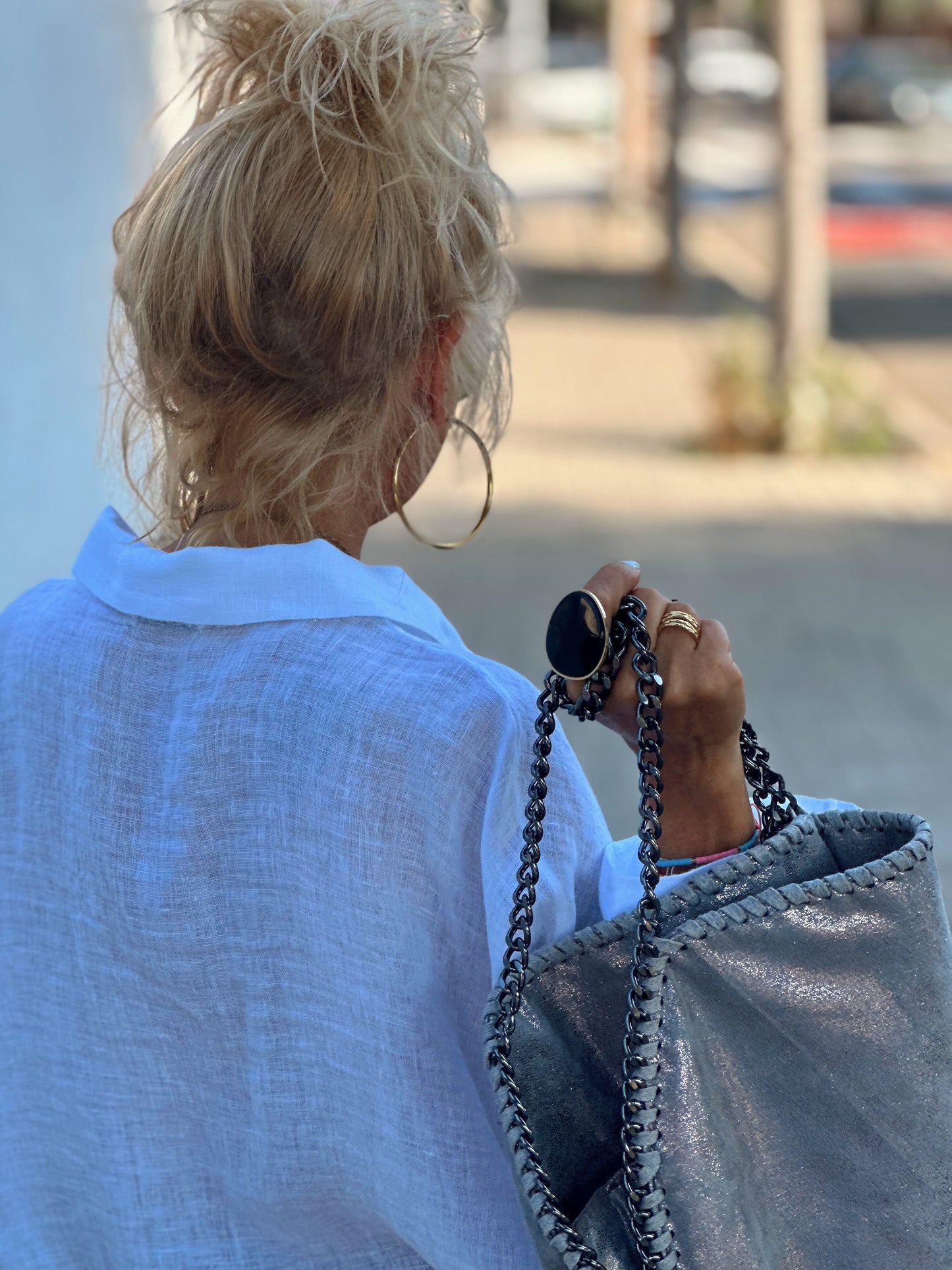 CAMISA LINO CROP-TOP MULTICOLOR