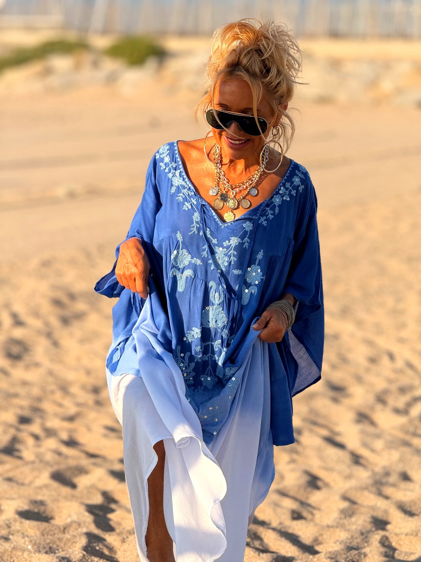 VESTIDO KAFTAN MIKONOS MULTICOLOR