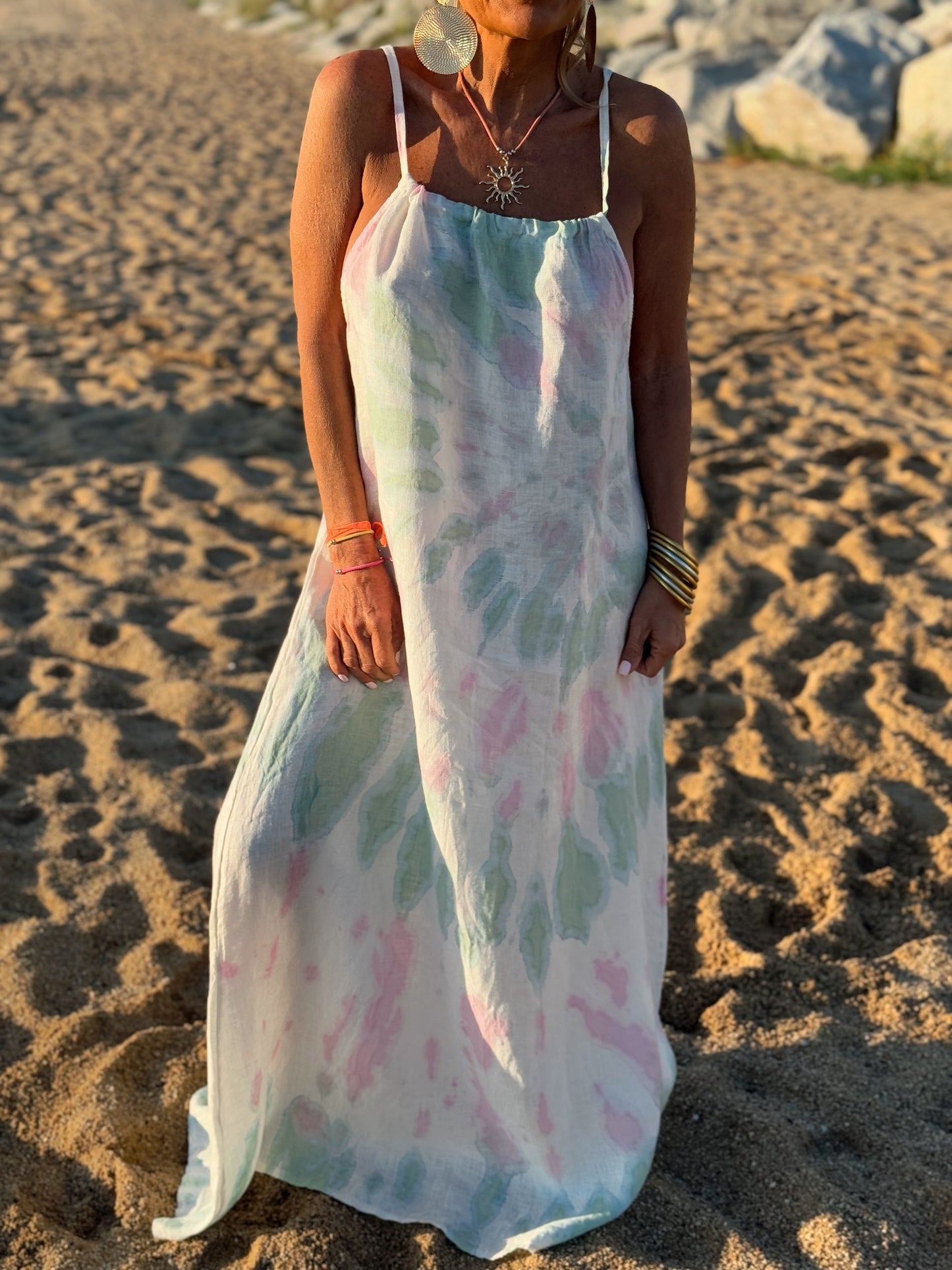 VESTIDO TYE&DYE MENTA-ROSA