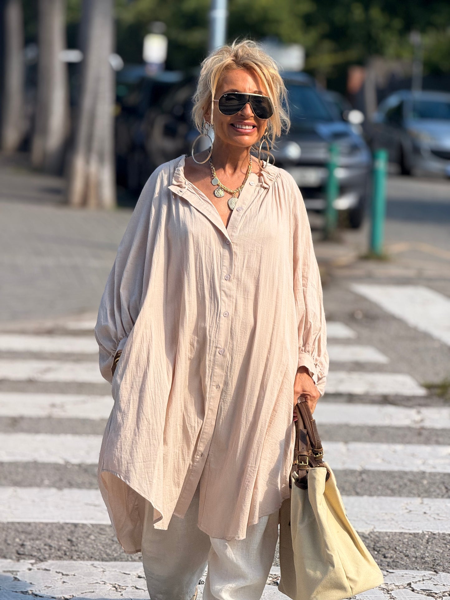 VESTIDO OVERSIZE NINA MULTICOLOR