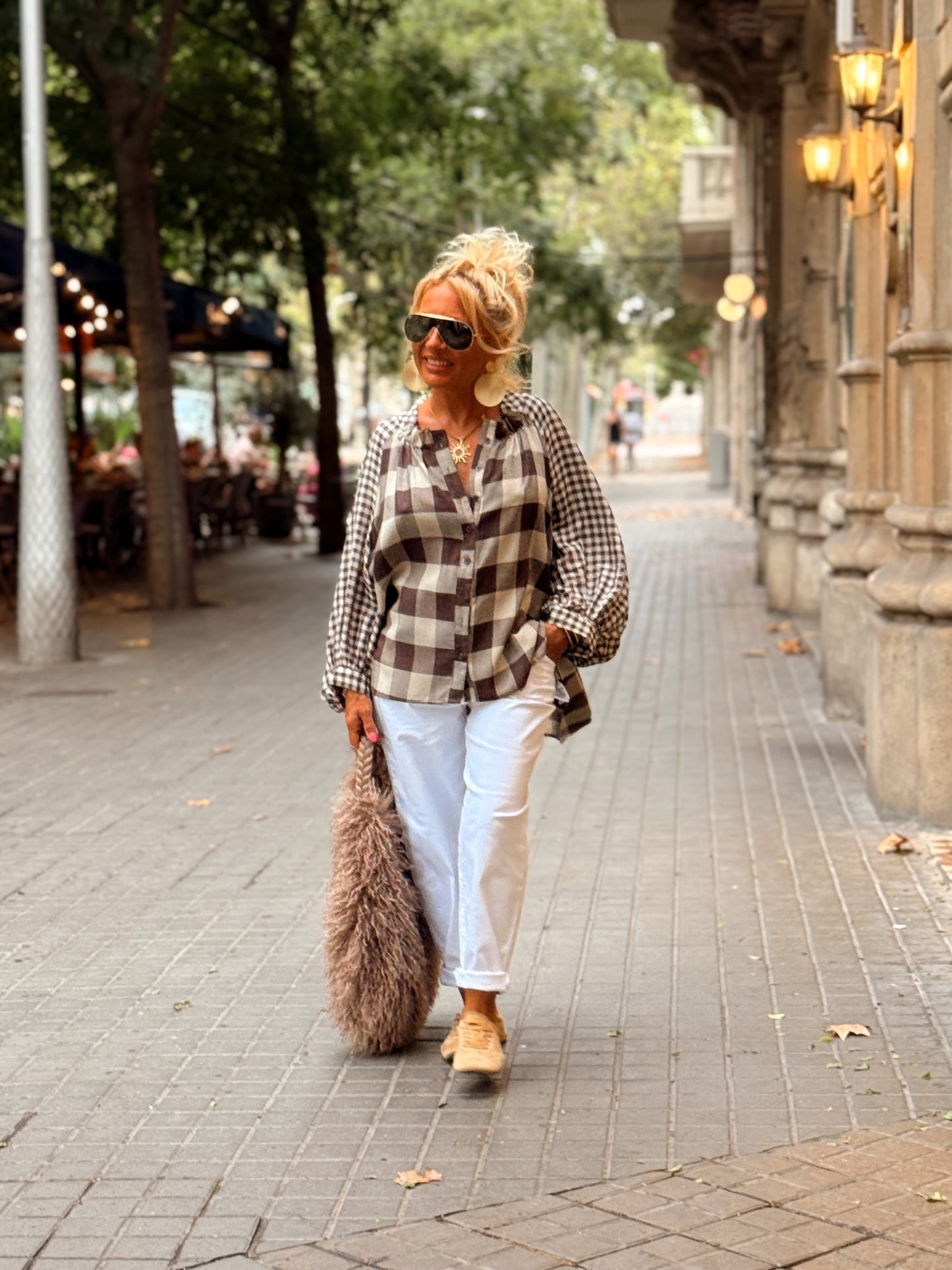 CAMISA OVERSIZE DAVID CUADRADOS MULTICOLOR
