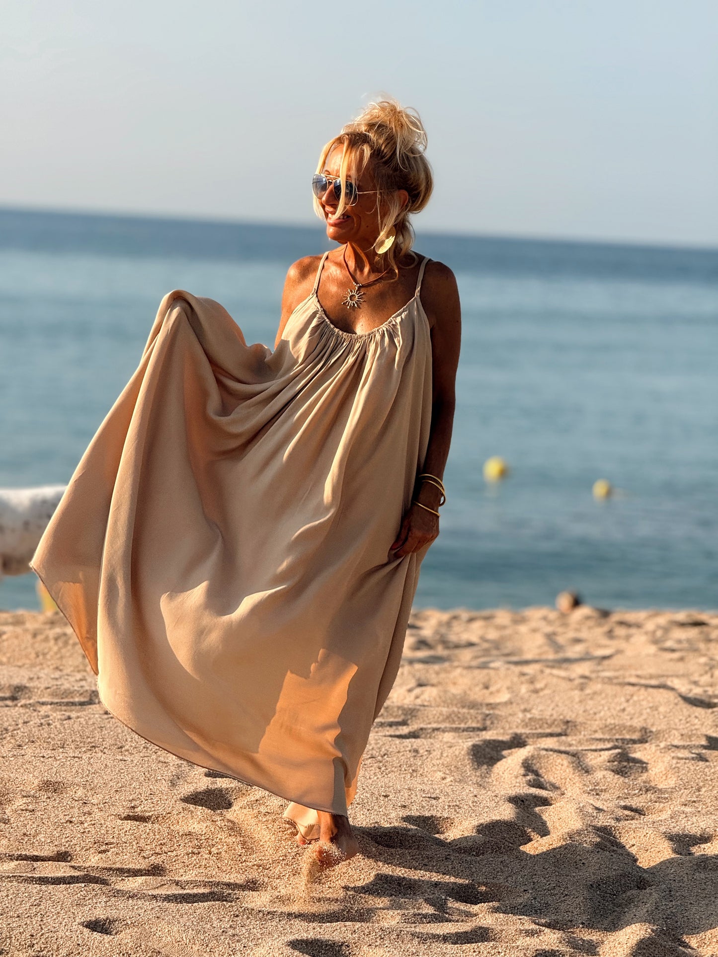 VESTIDO OVERSIZE AENOR CAMEL