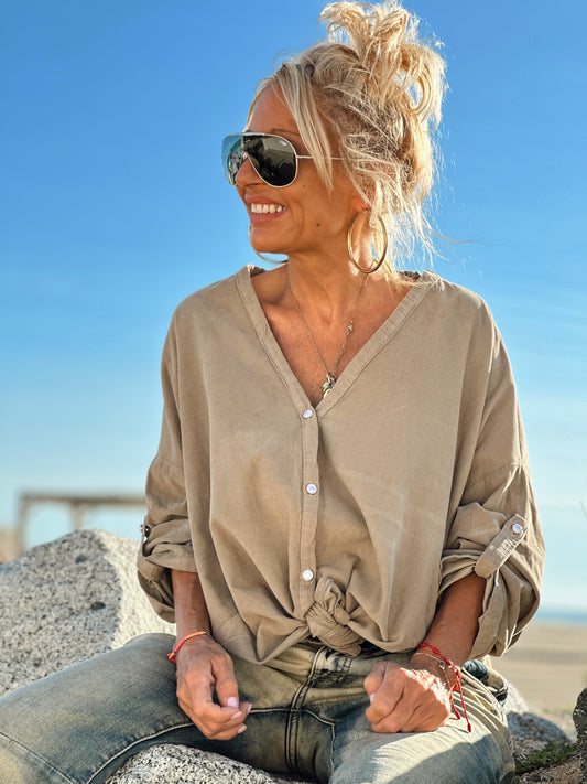 BLUSA PANA LUDIVINE BEIGE