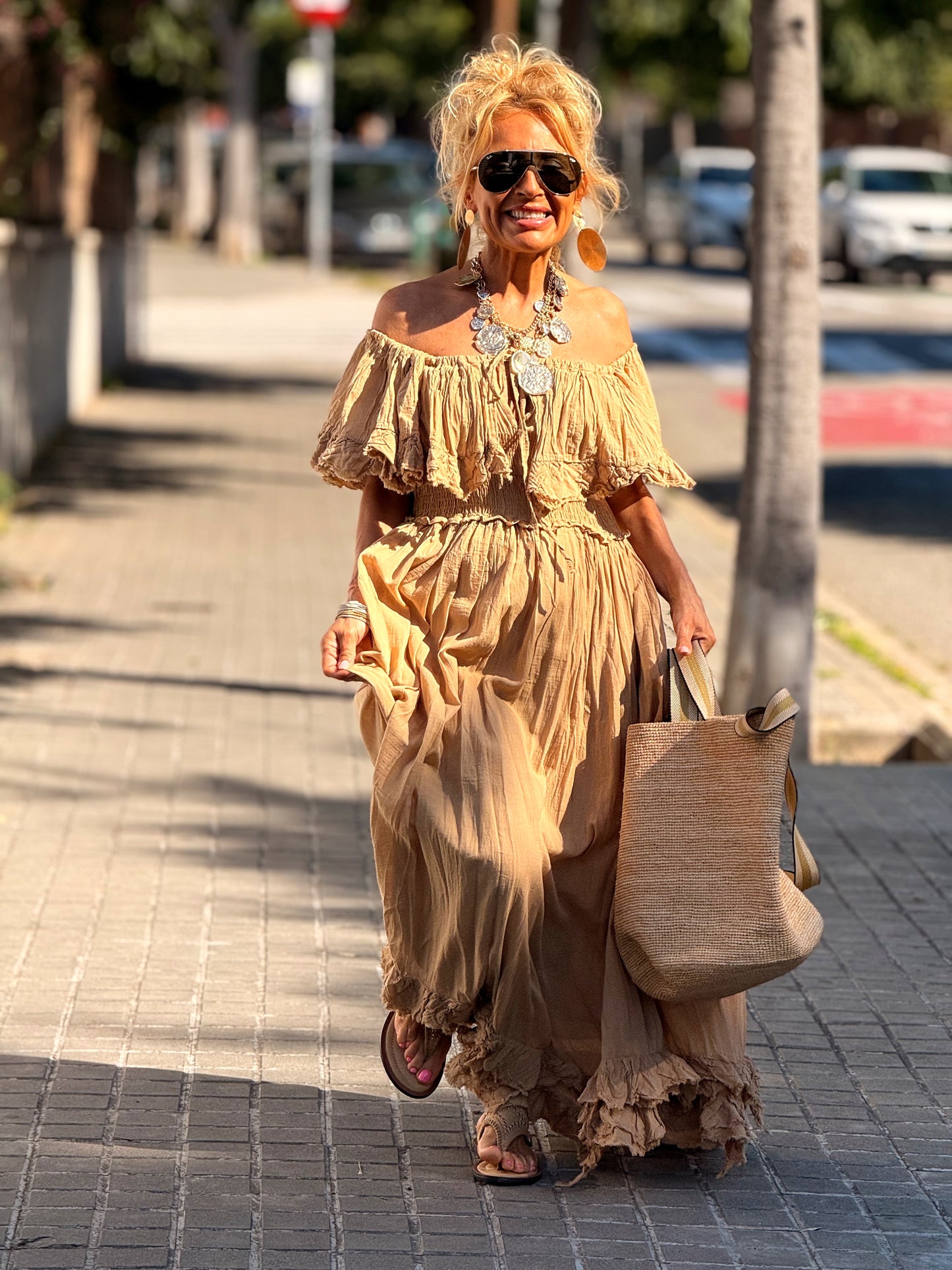 VESTIDO BOHO MULTICOLOR