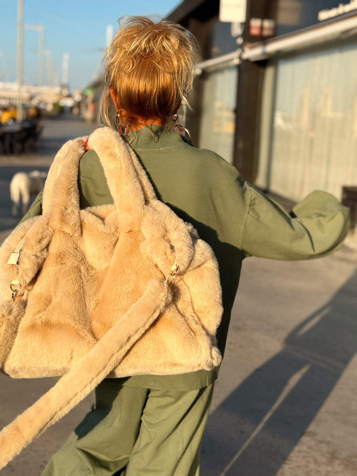 BOLSO XL PELO SINTÉTICO JORDI MULTICOLOR