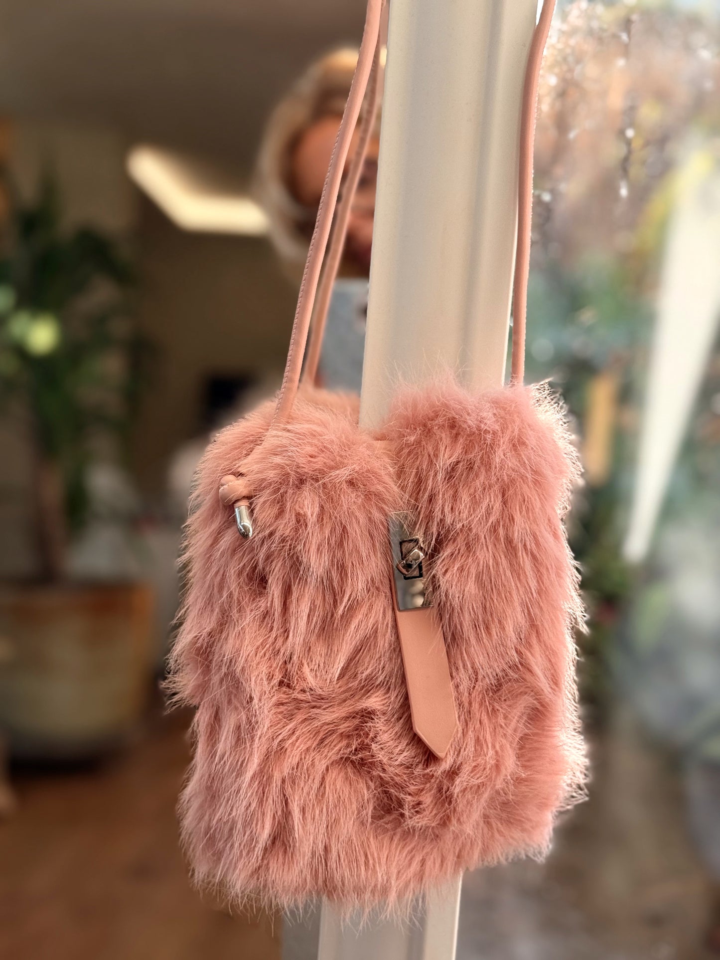 BOLSILLO DE OMBRO PELO SINTÉTICO MULTICOLOR