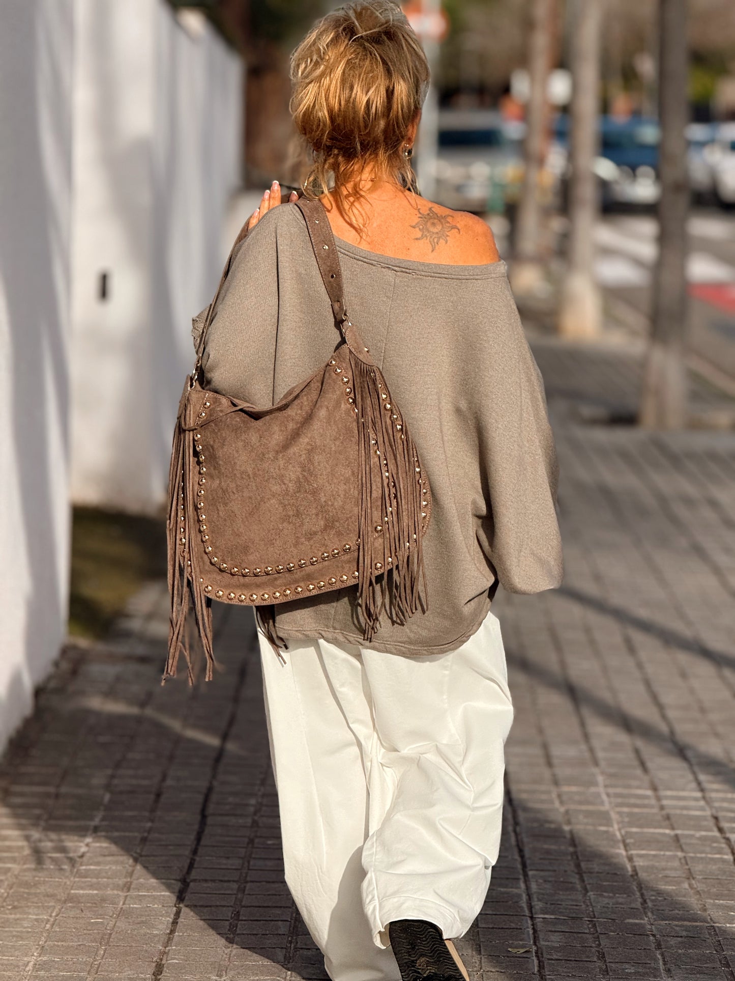 BOLSO TACHAS MULTICOLOR