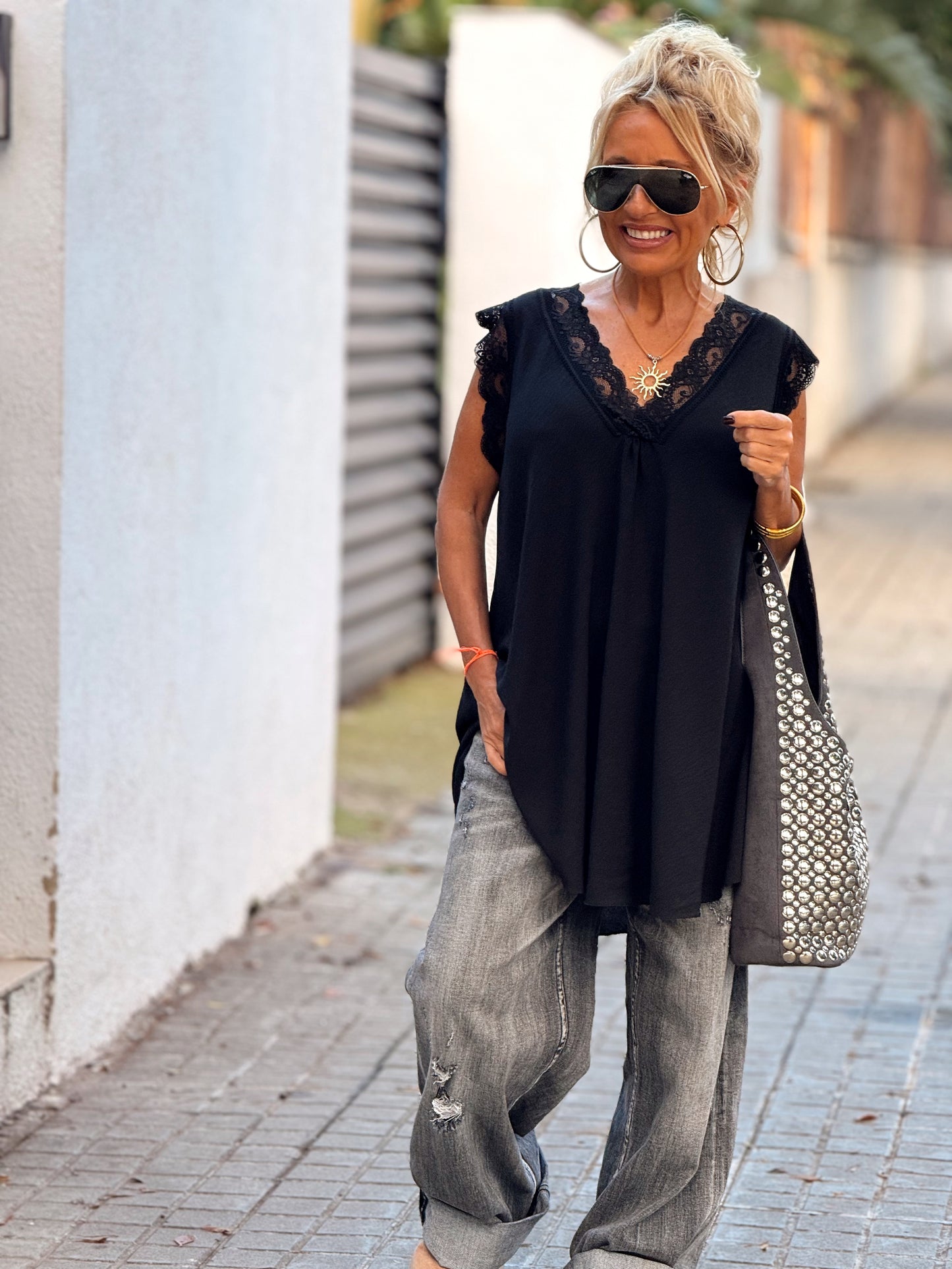 TOP LENCERO SUPER OVERSIZE MAGALY MULTICOLOR