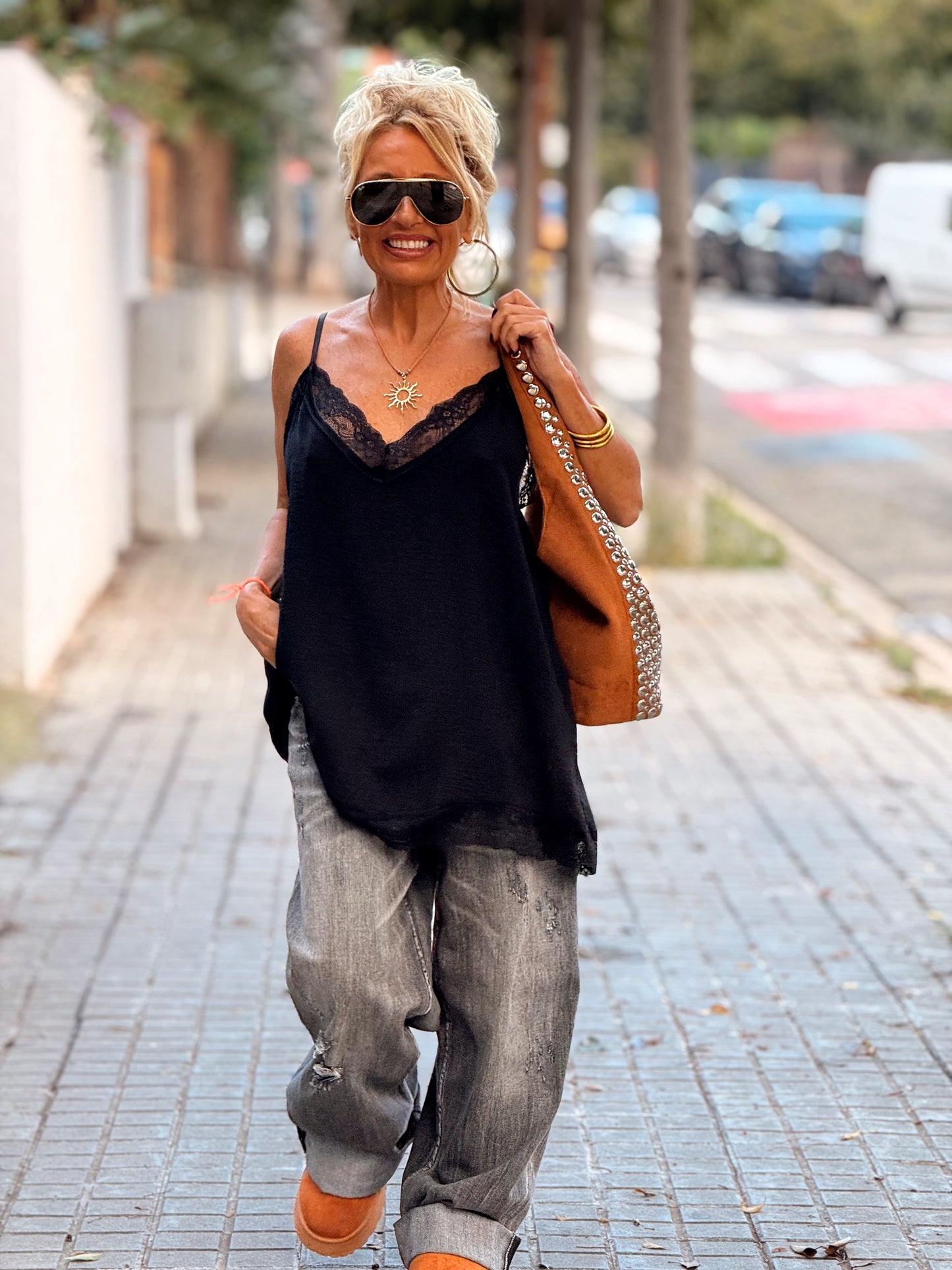 TOP LENCERO SUPER OVERSIZE LUISA MULTICOLOR