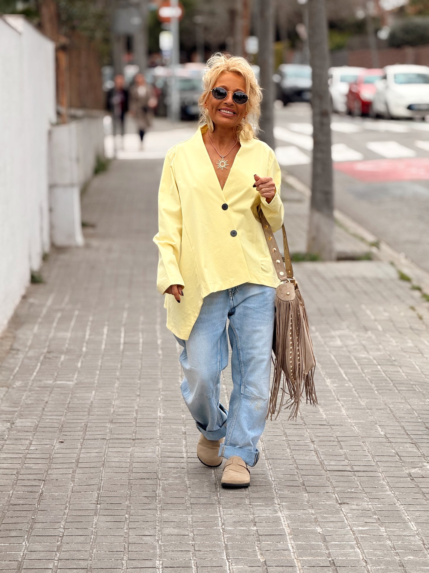 CHAQUETA ASIMÉTRICO VALERIA MULTICOLOR