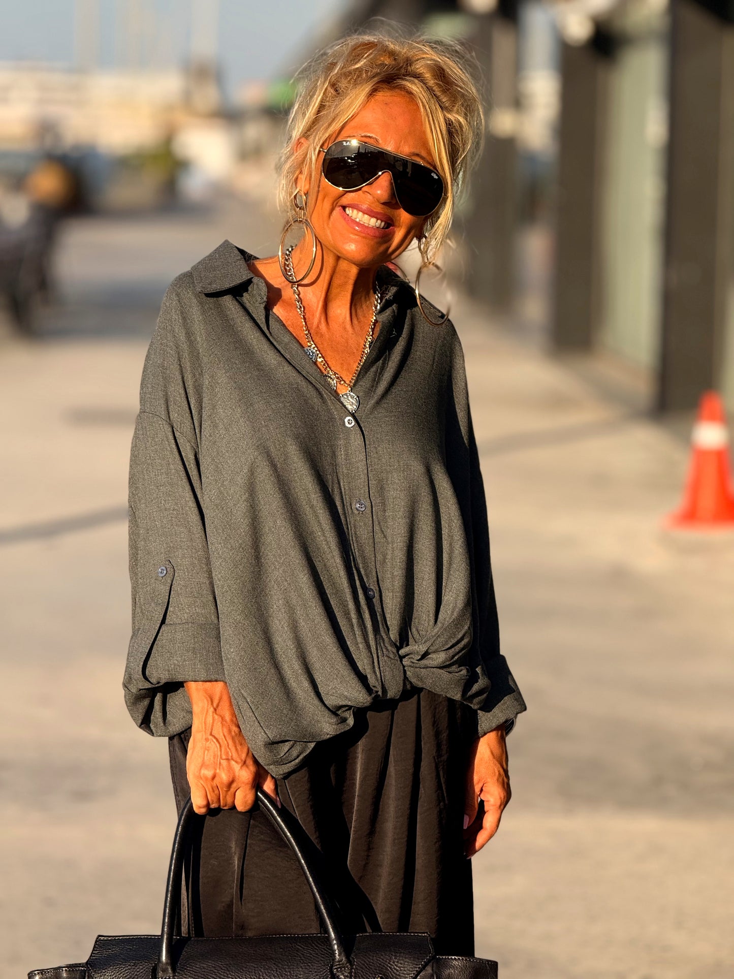 CAMISA OVERSIZE ARIANA MULTICOLOR