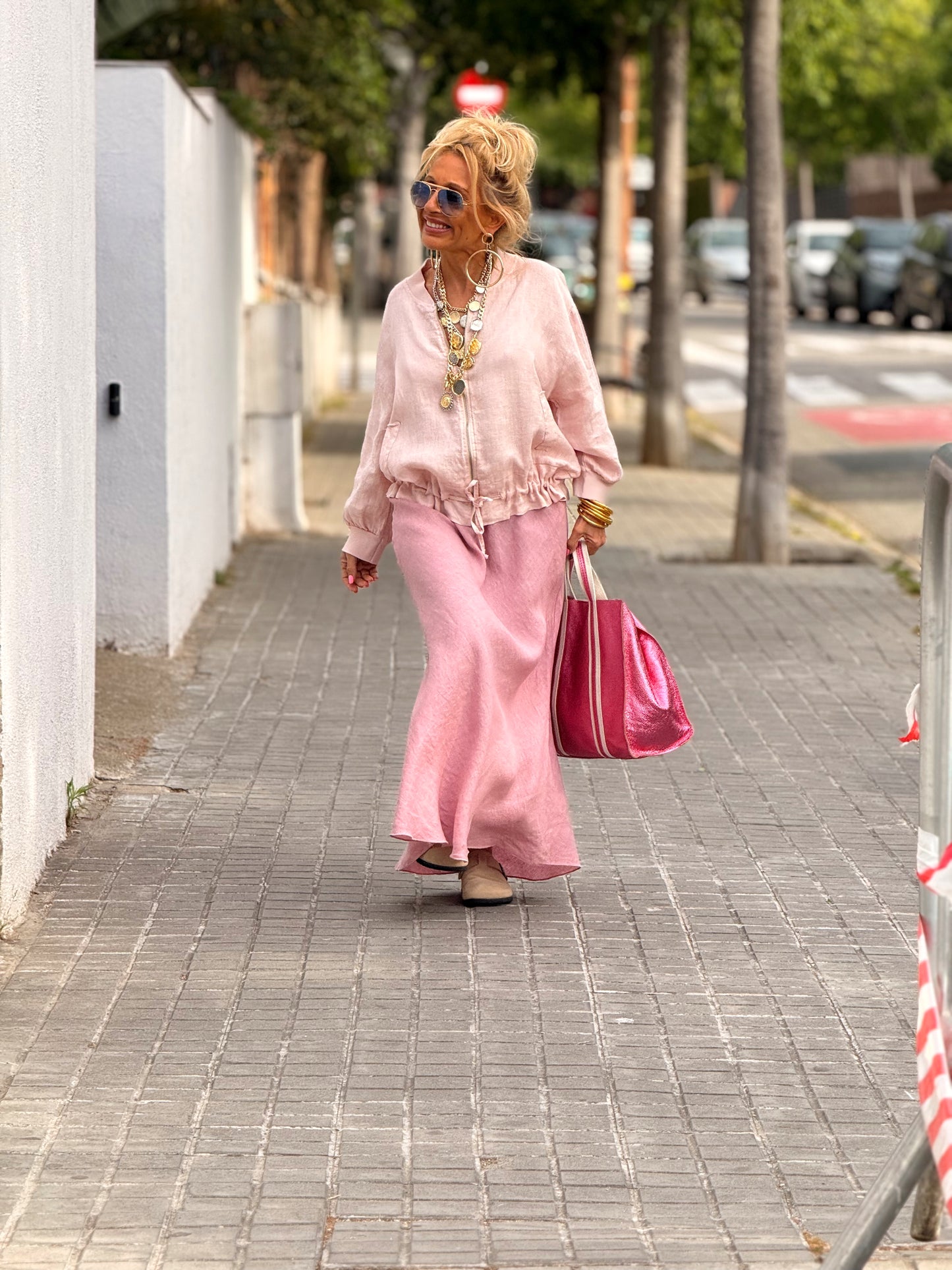 FALDA LINO GRAZIELA MULTICOLOR