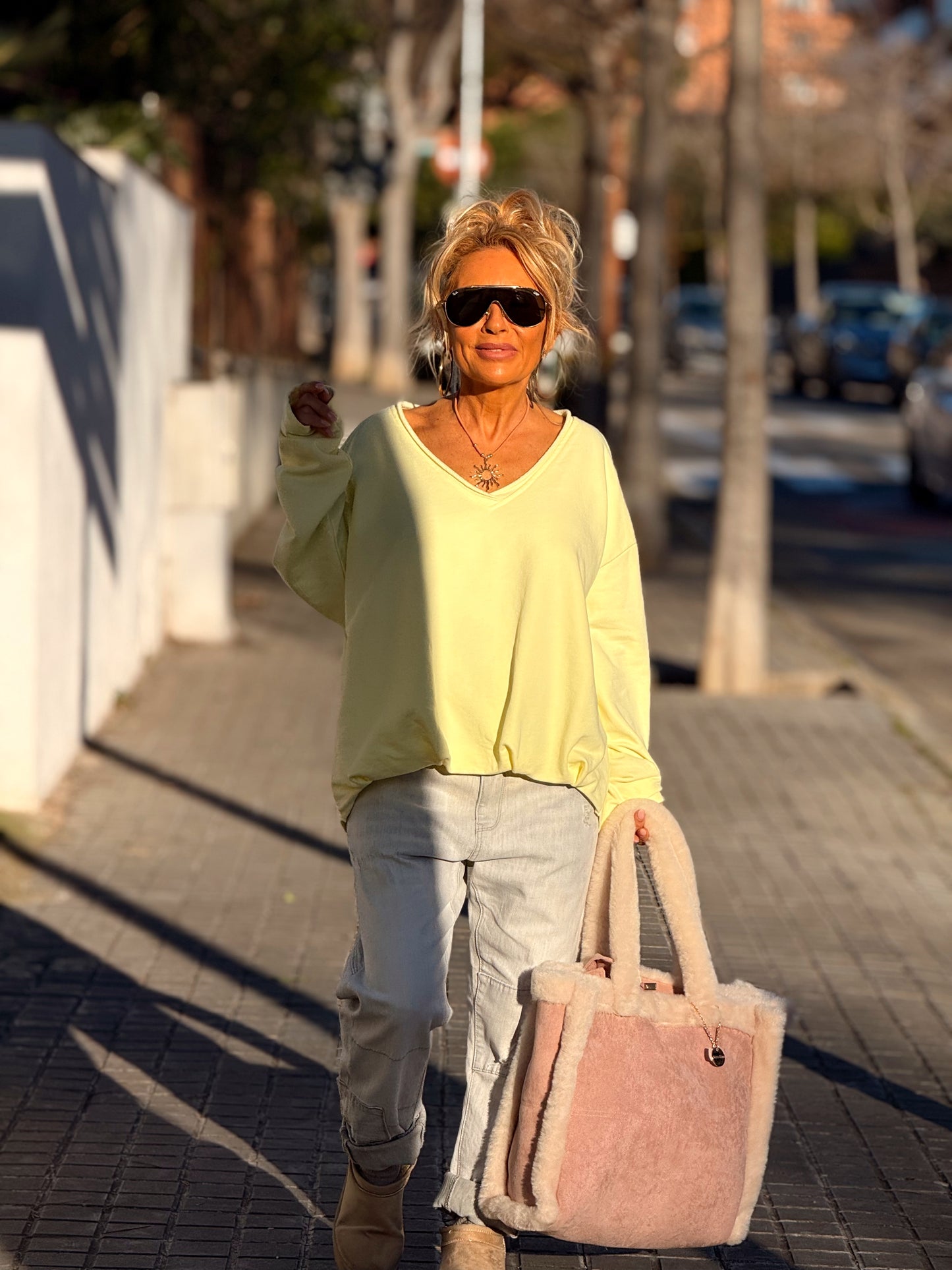 SUDADERA OVERSIZE FILOMENA MULTICOLOR