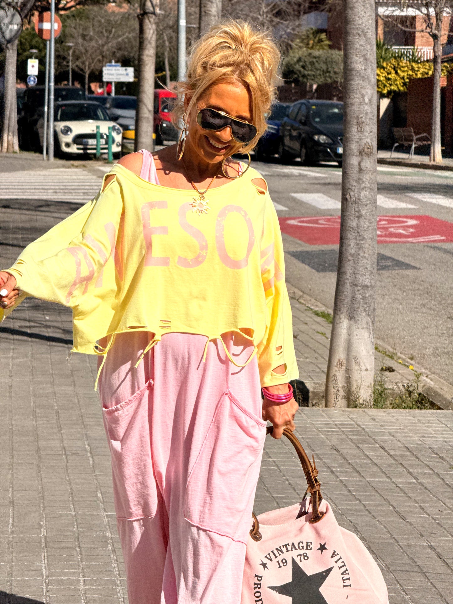 MONO OVERSIZE ÁGATA DESGASTADO MULTICOLOR