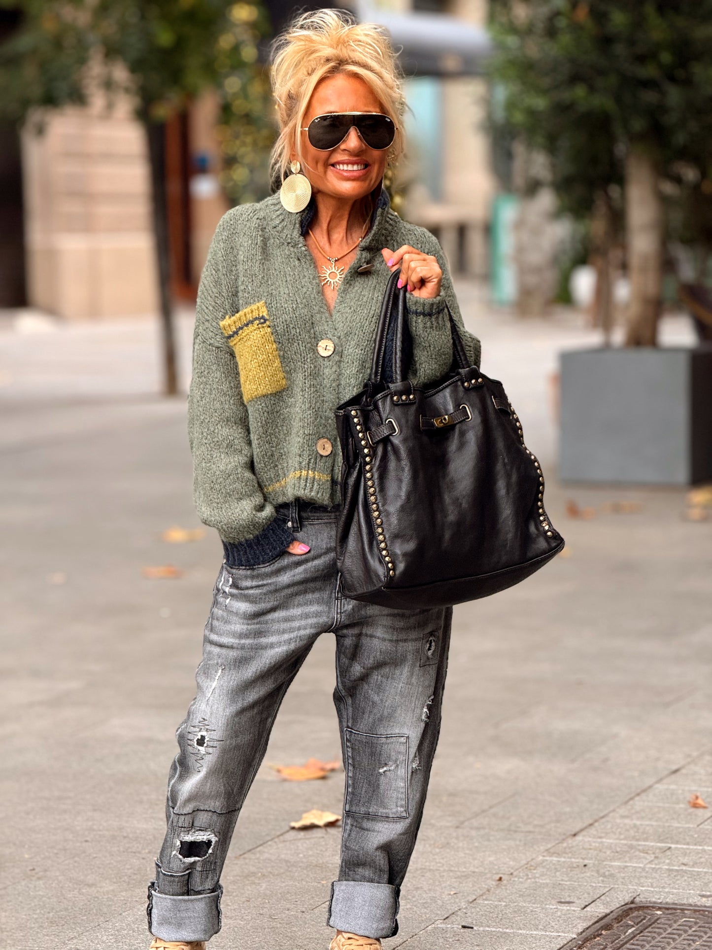 BOLSO DE PIEL SYDNEY MULTICOLOR