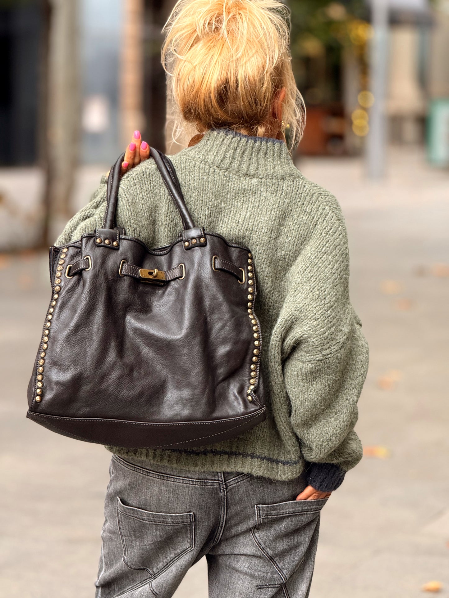 BOLSO DE PIEL SYDNEY MULTICOLOR