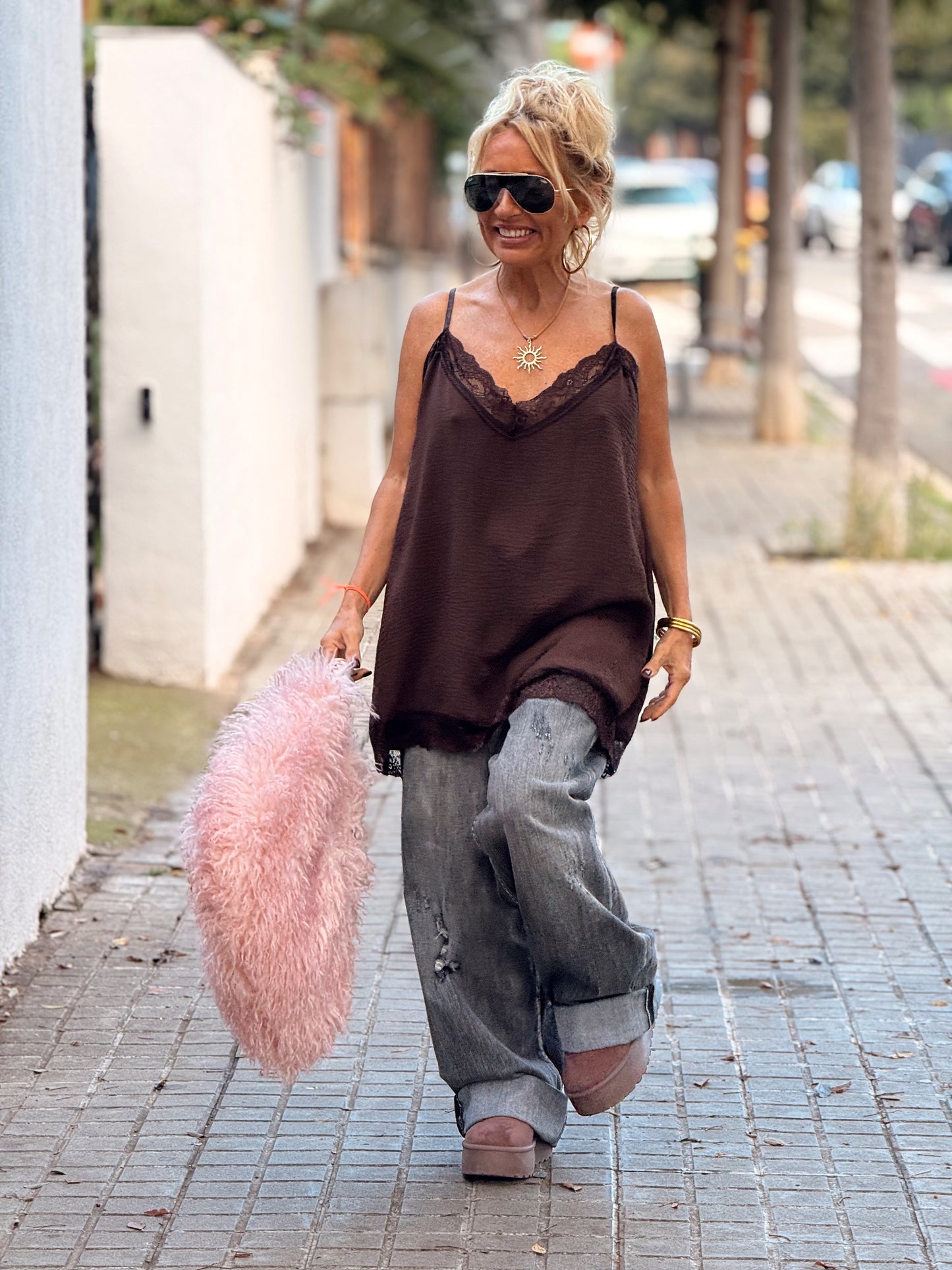 TOP LENCERO SUPER OVERSIZE LUISA MULTICOLOR