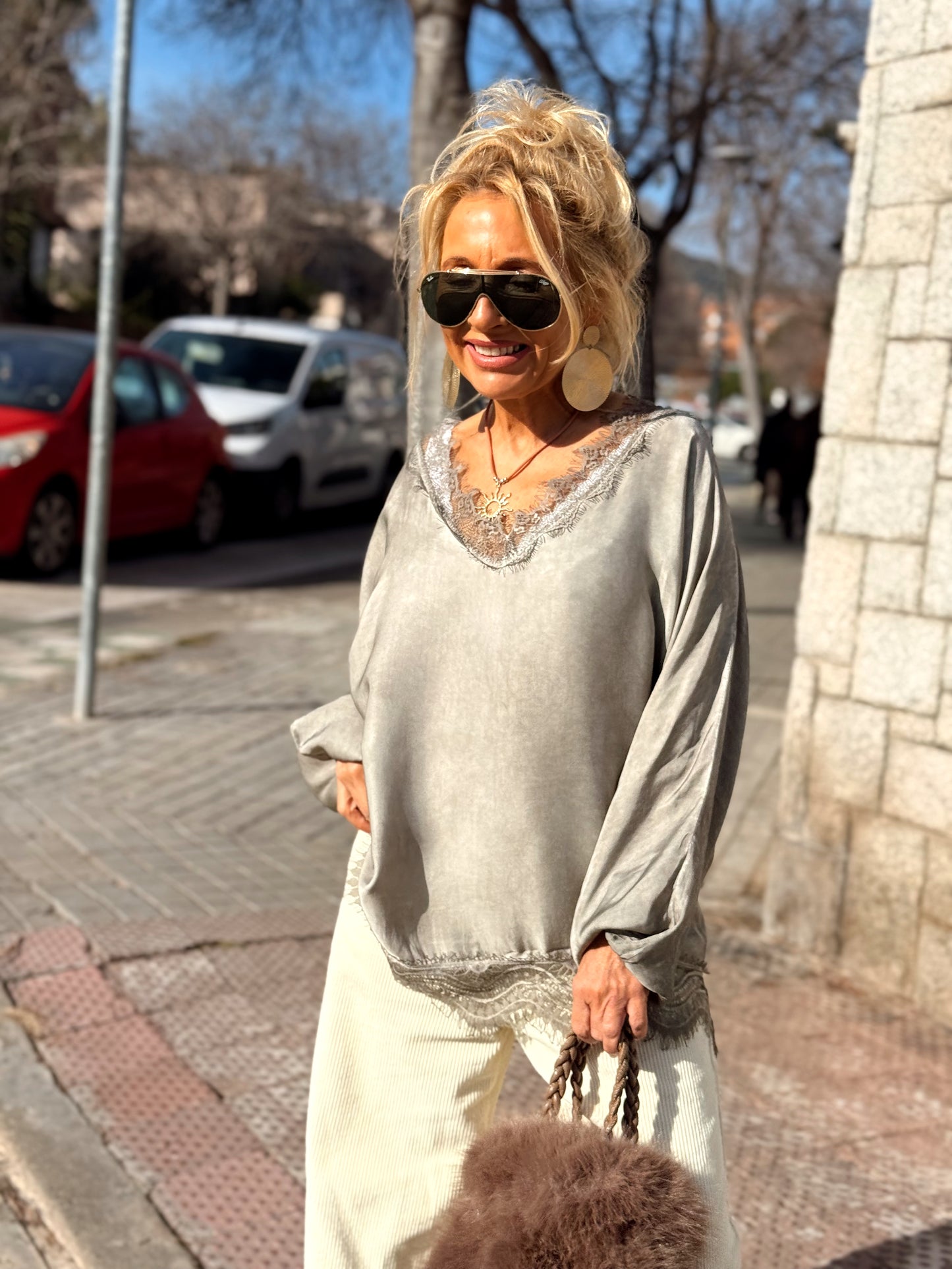 BLUSA OVERSIZE LENCERO PAULA MULTICOLOR