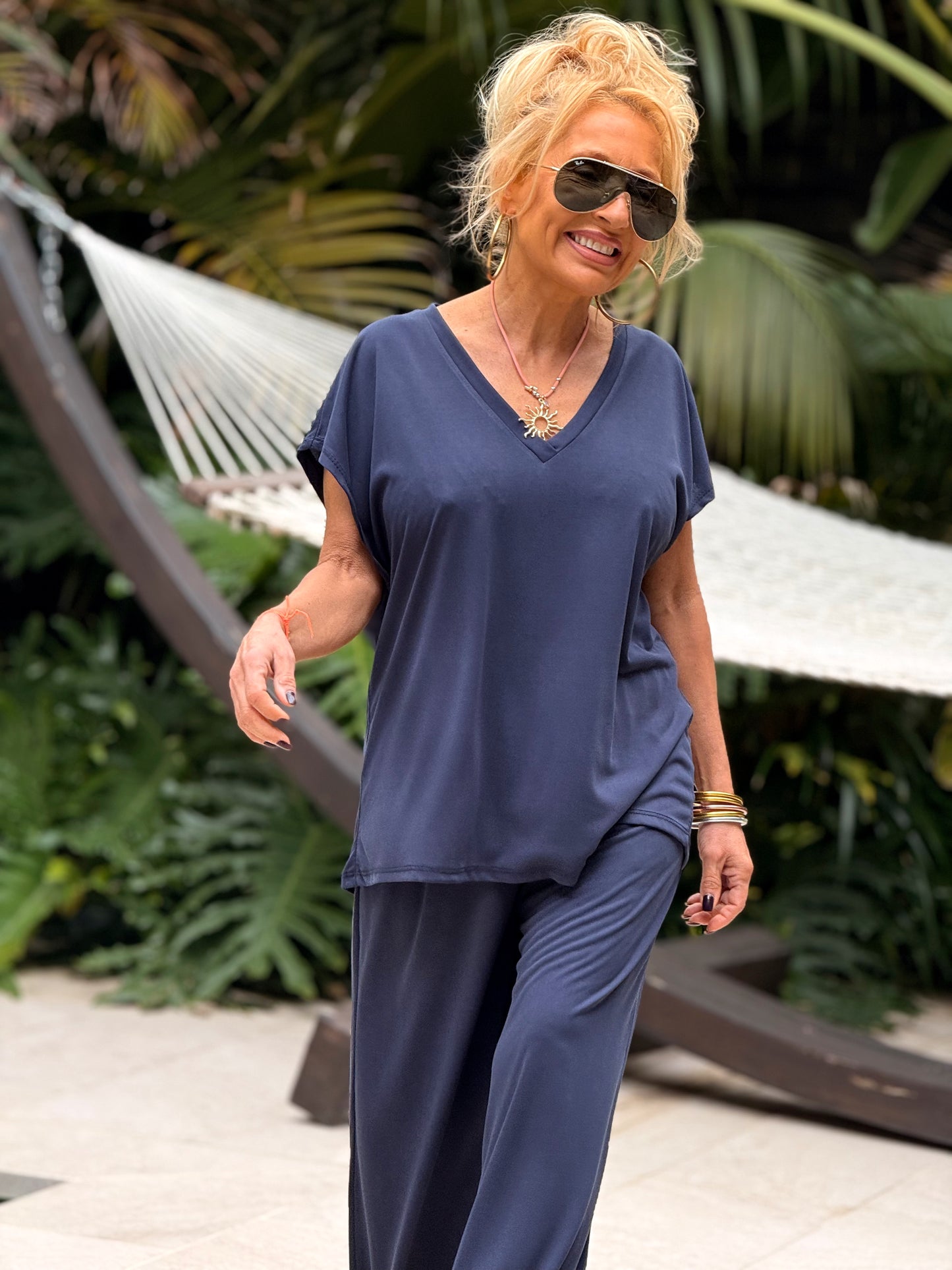 CONJUNTO PANTALON-BLUSA ALBA MULTICOLOR