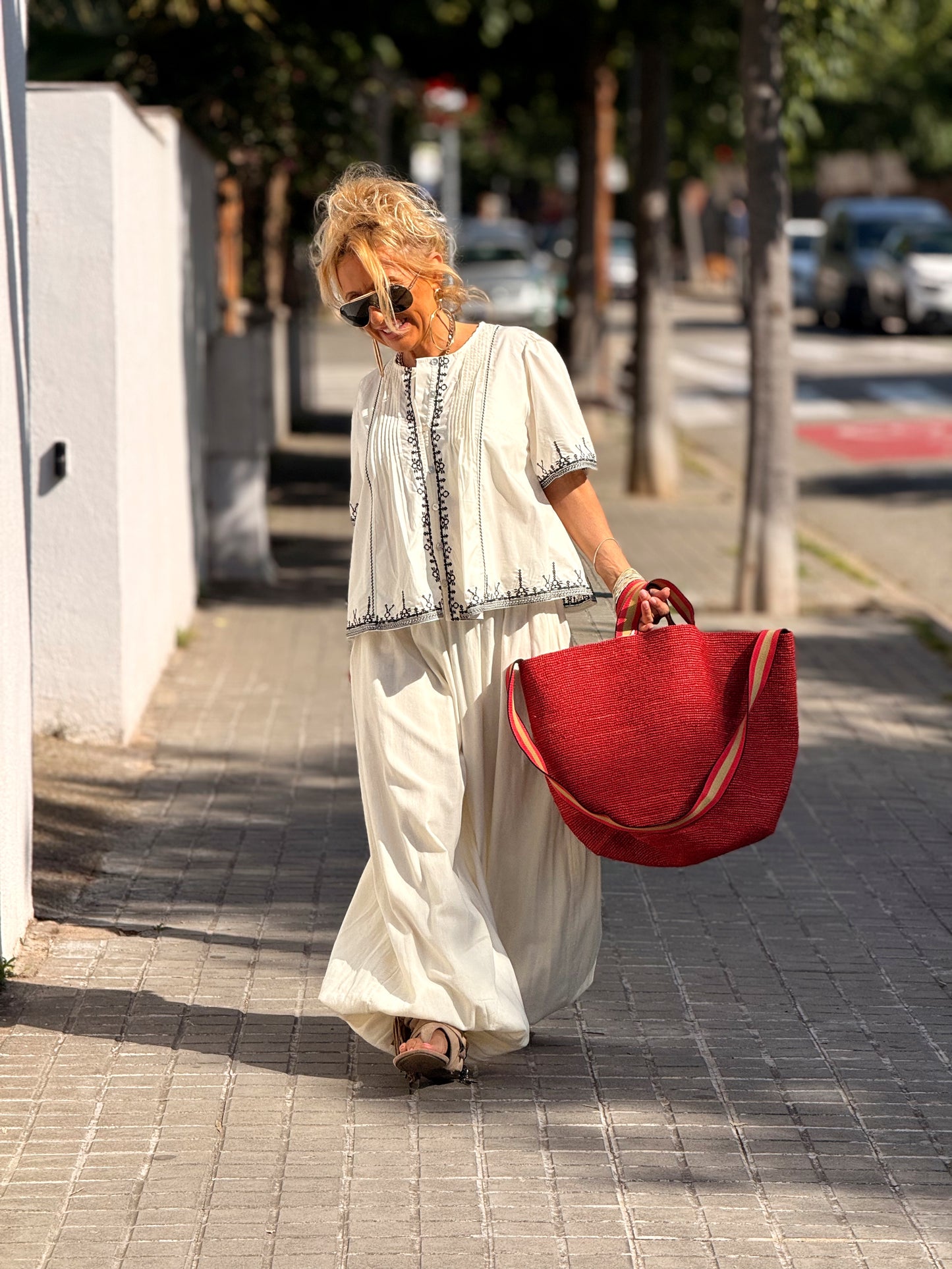 PANTALON MARI OVERSIZE MULTICOLOR