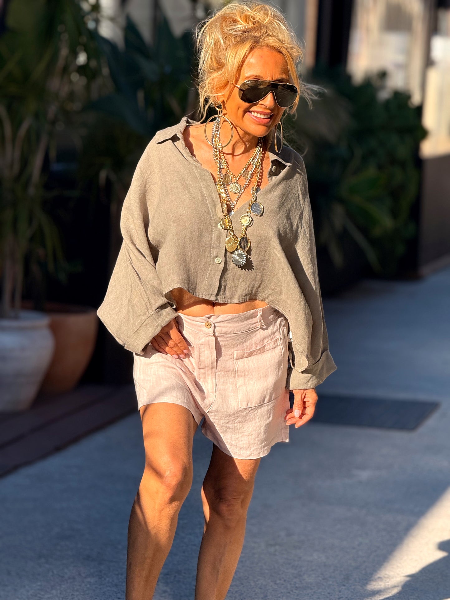 SHORT LINO TERRY MULTICOLOR
