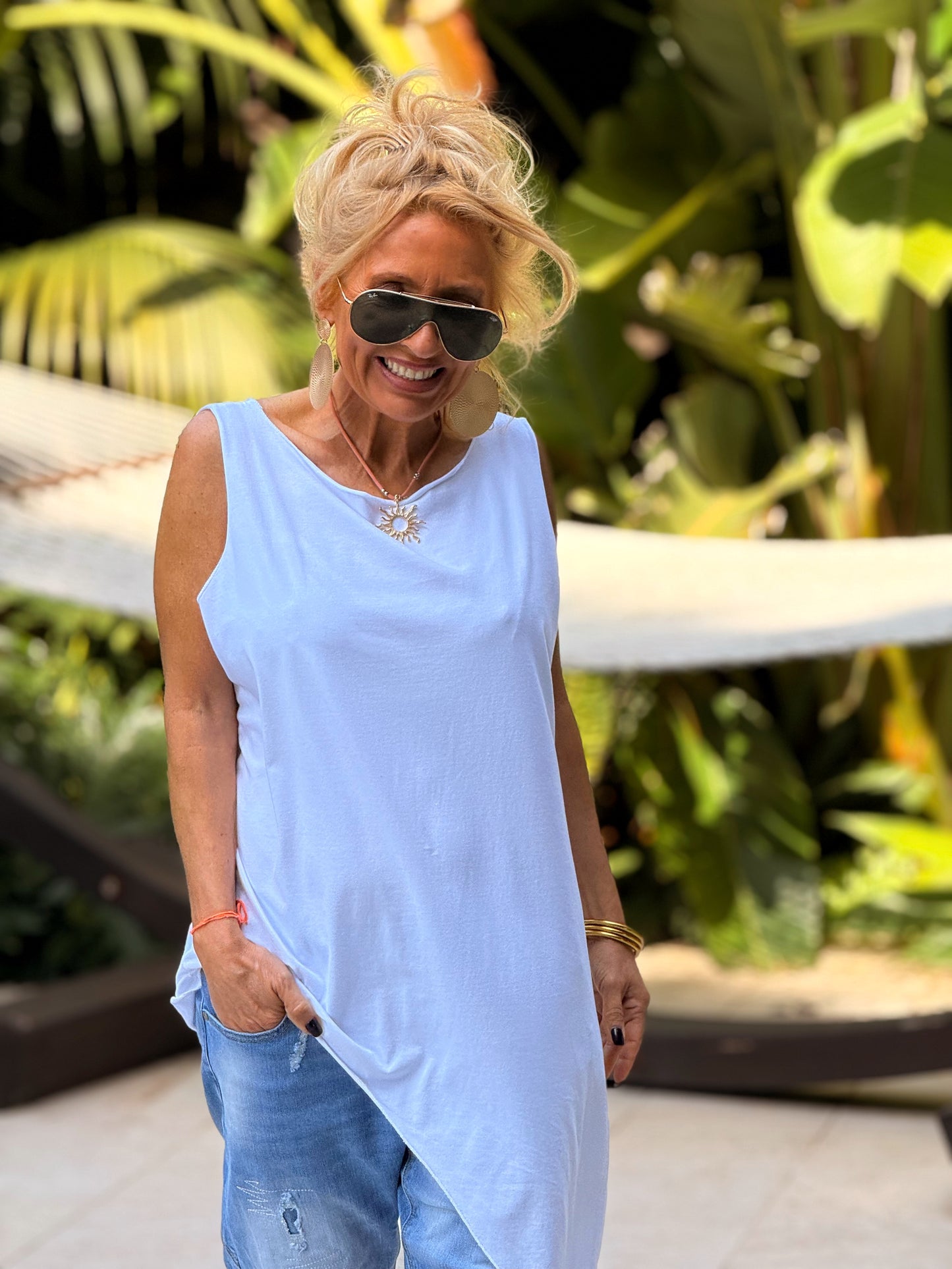 TOP ASIMÉTRICO MULTICOLOR