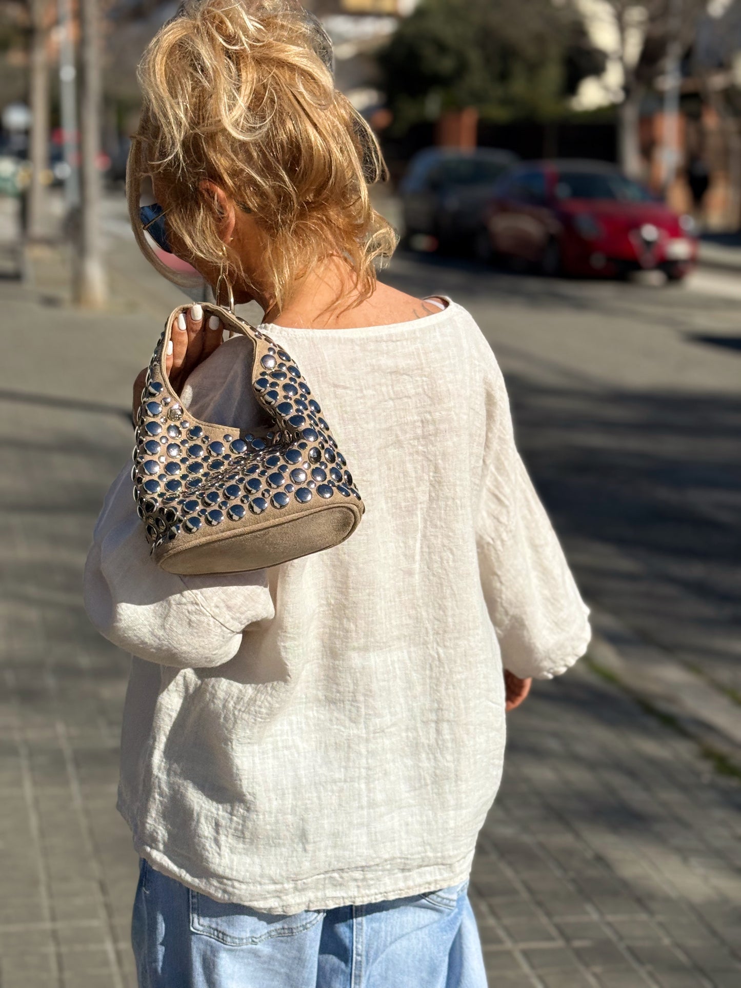 BLUSA DE LINO FABIO MULTICOLOR