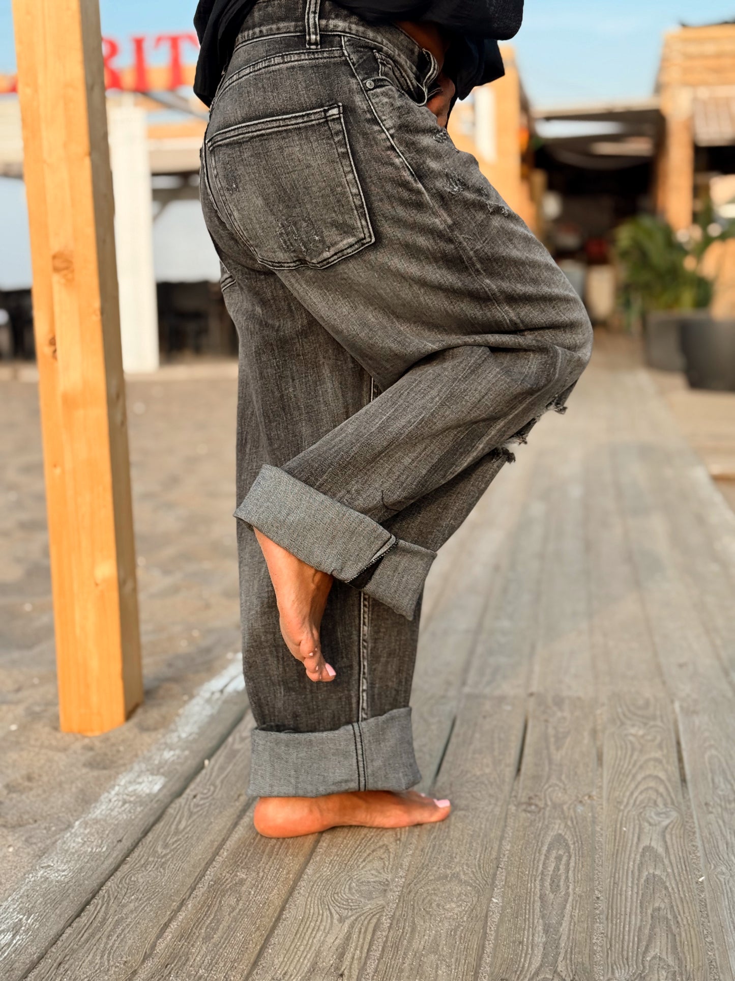 JEANS VAQUEROS JADE GRIS