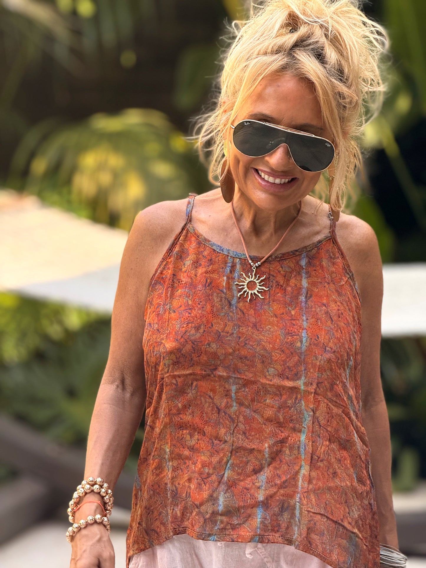 TOP TIRANTES CREPE SEDA INDY MULTICOLOR