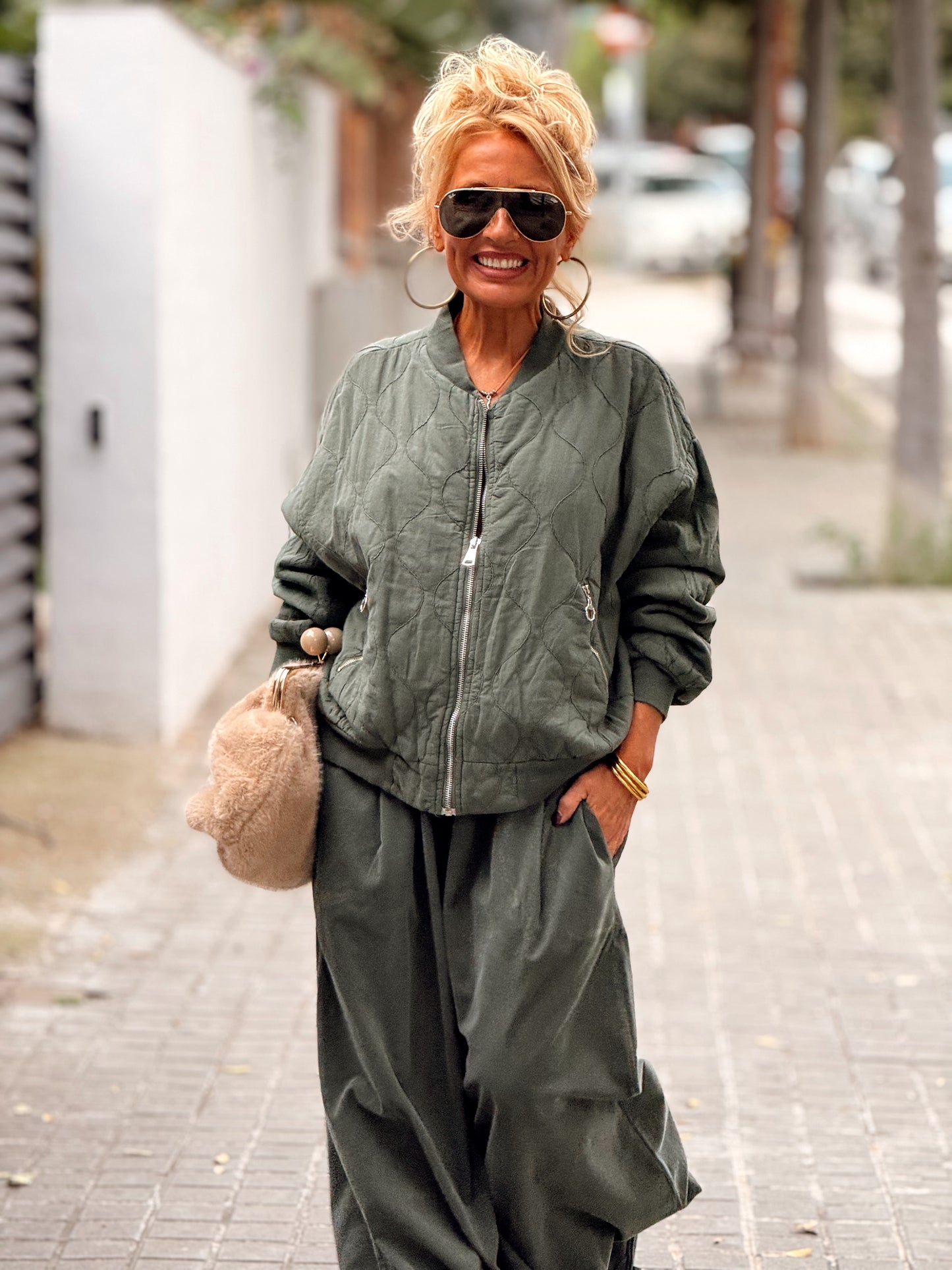 PANTALON OVERSIZE PANA JOGGER MULTICOLOR