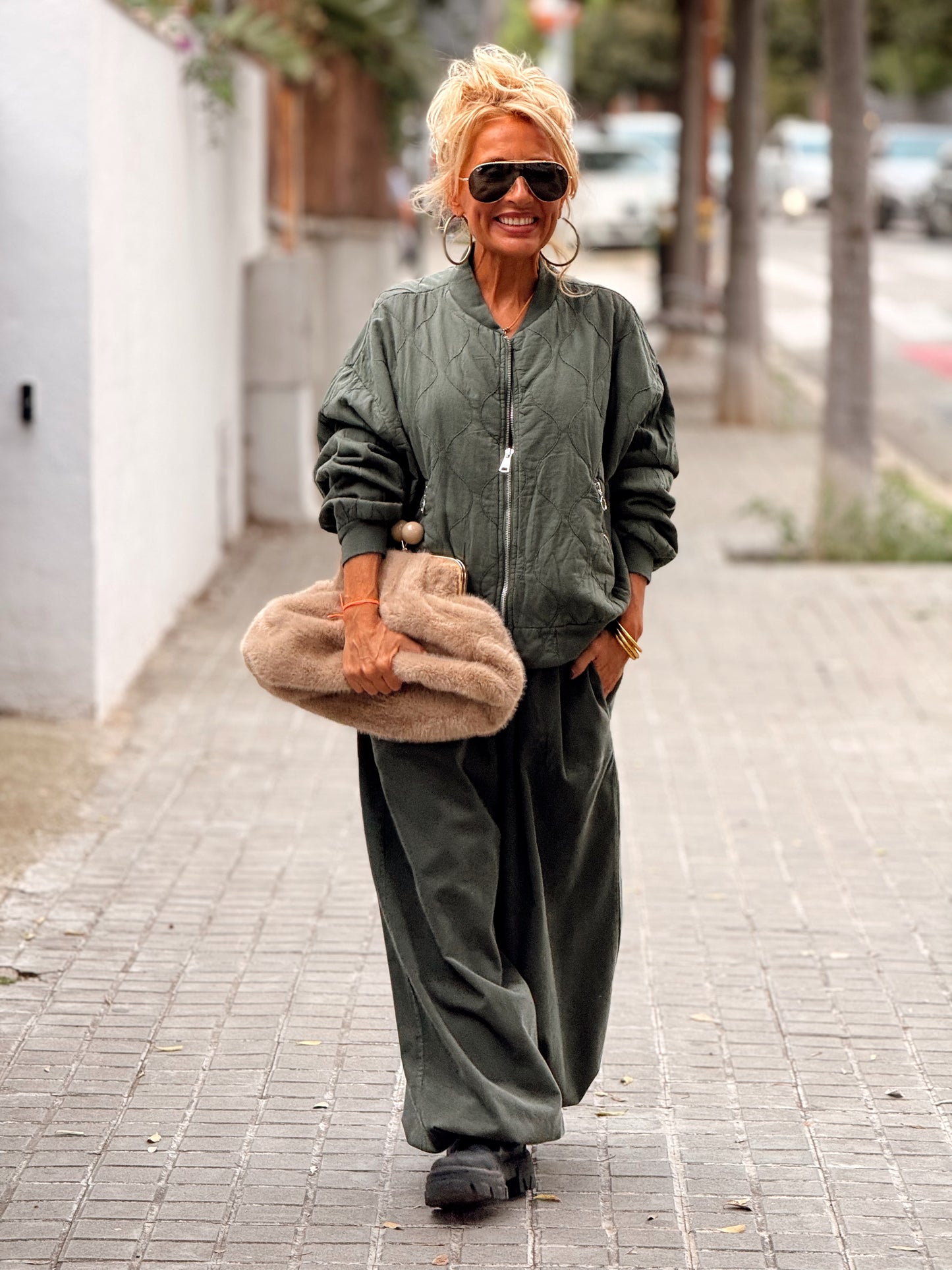 PANTALON OVERSIZE PANA JOGGER MULTICOLOR