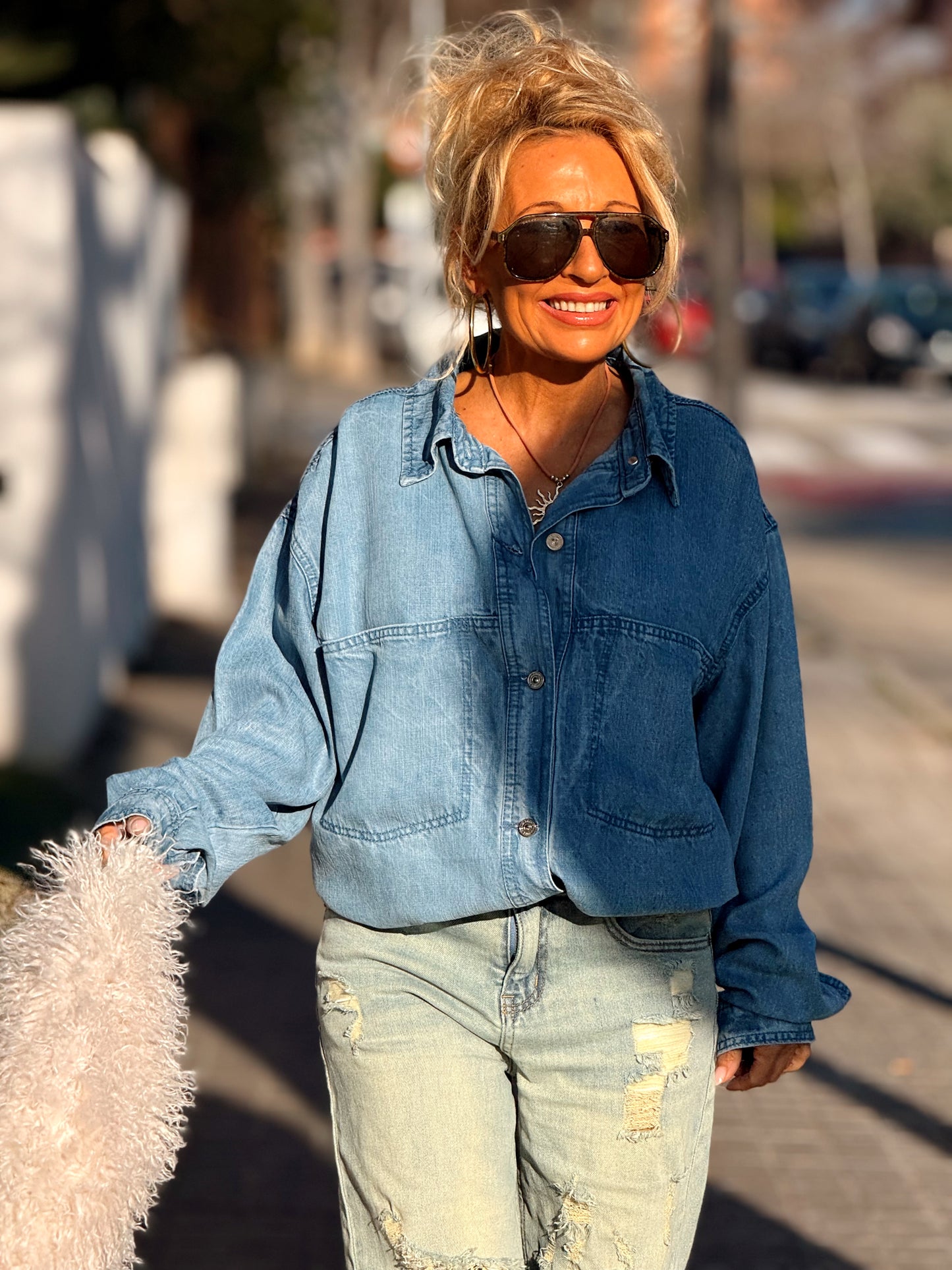 CAMISA CON BOLSILLOS GARRY TEJANO