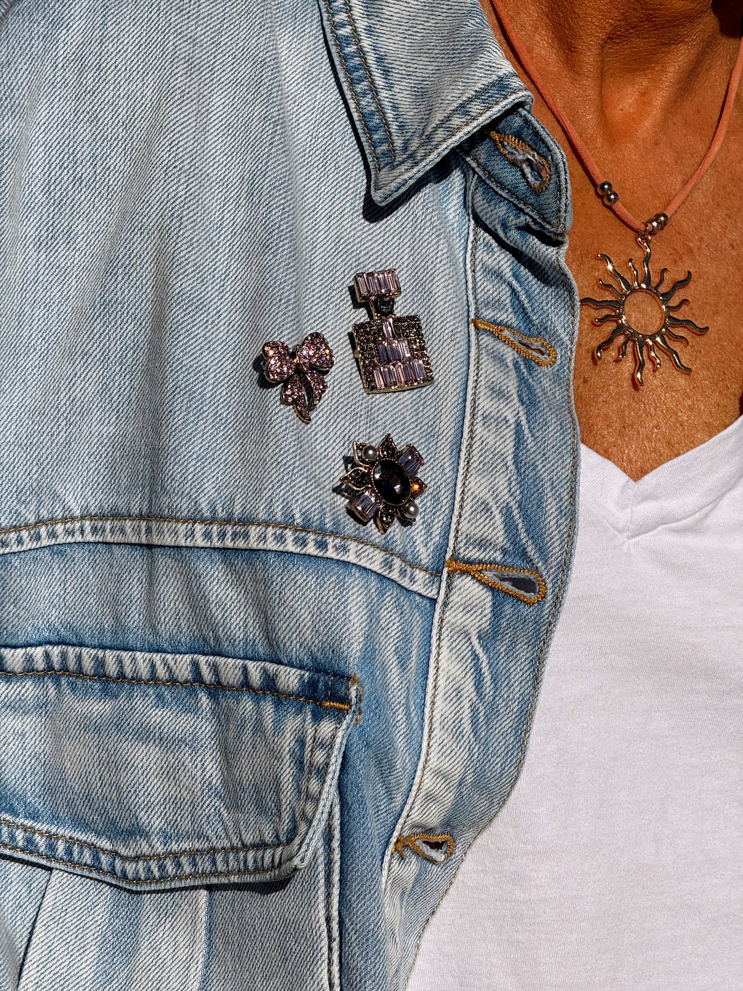 SET BROCHE GRACE ROSA